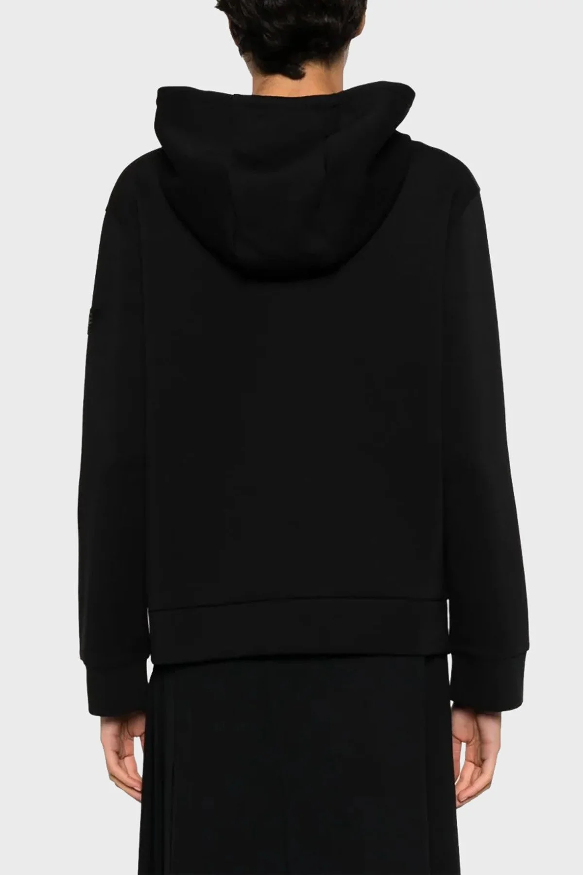 Emporio Armani Pamuklu Regular Fit Kapüşonlu Bayan Sweat 6R2M6E 1JHSZ 0999 SİYAH - 2