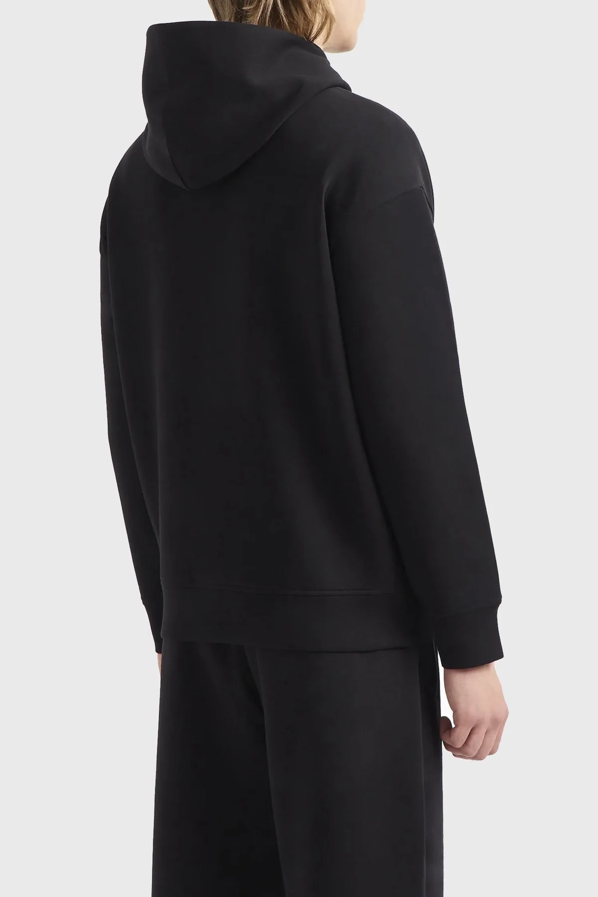 Emporio Armani Pamuklu Regular Fit Kapüşonlu Erkek Sweat 3D1MP0 1JHSZ 0999 SİYAH - 2