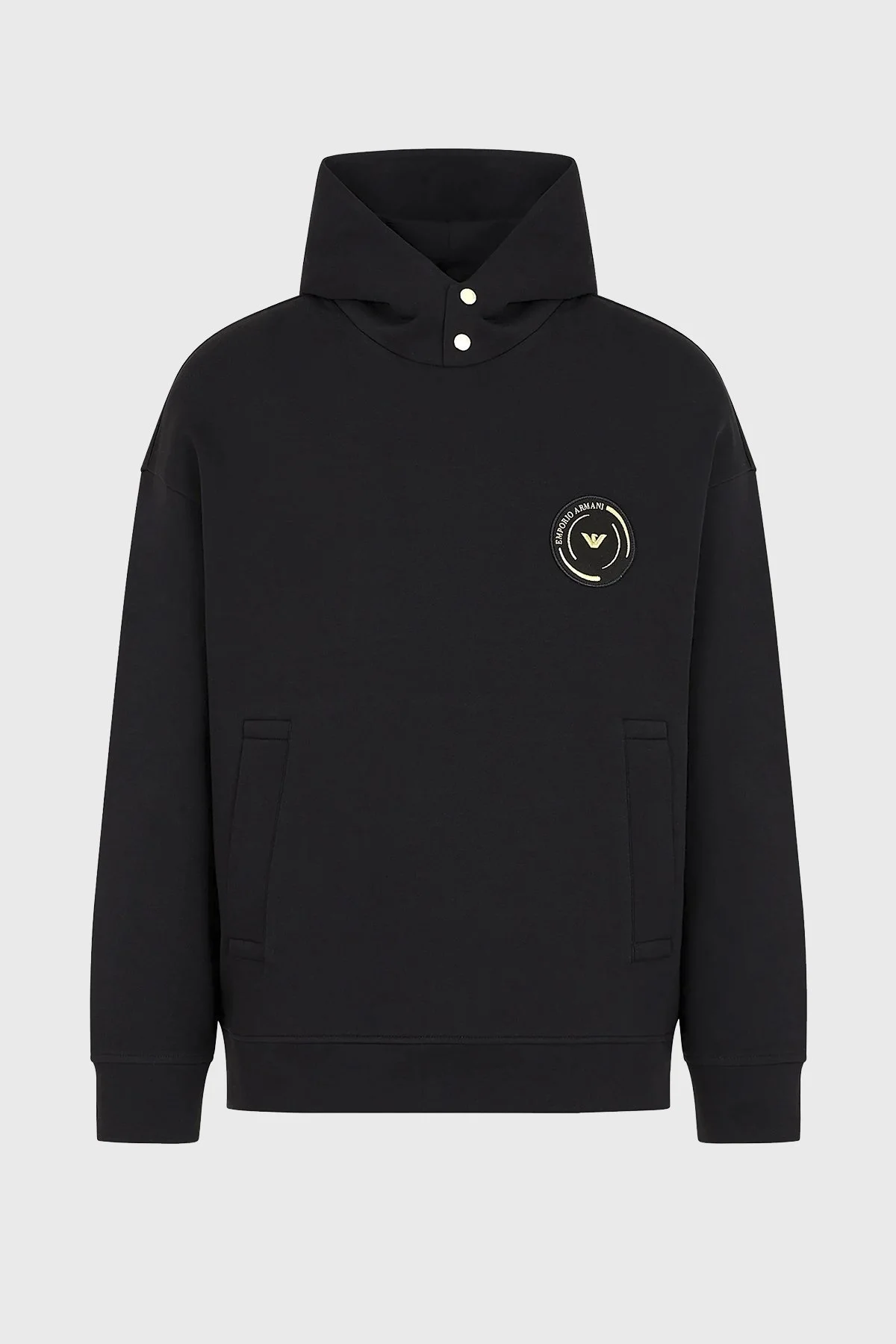 Emporio Armani Pamuklu Regular Fit Kapüşonlu Erkek Sweat 3D1MP0 1JHSZ 0999 SİYAH - 5