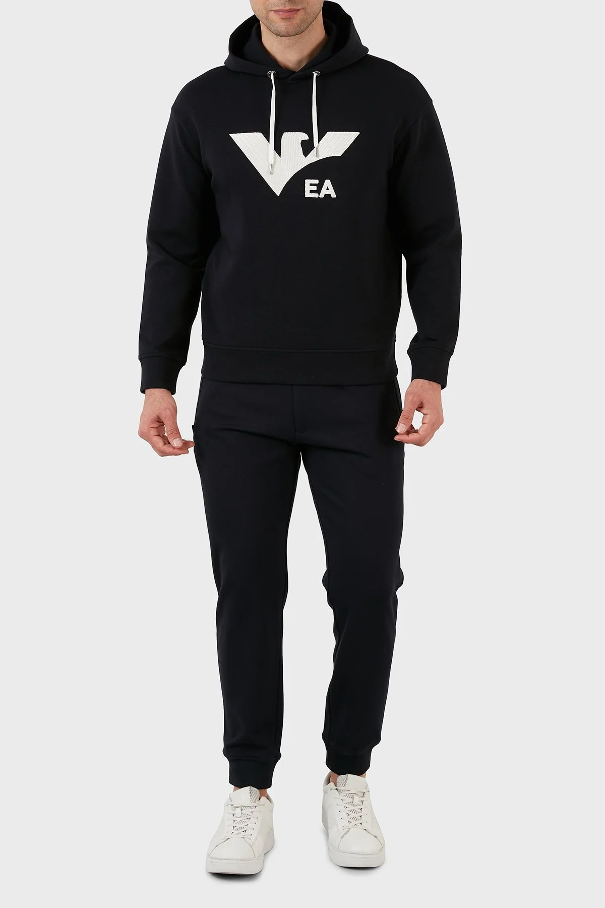 Emporio Armani Pamuklu Regular Fit Kapüşonlu Erkek Sweat 3L1MCS 1JHSZ 0920 LACİVERT - 3
