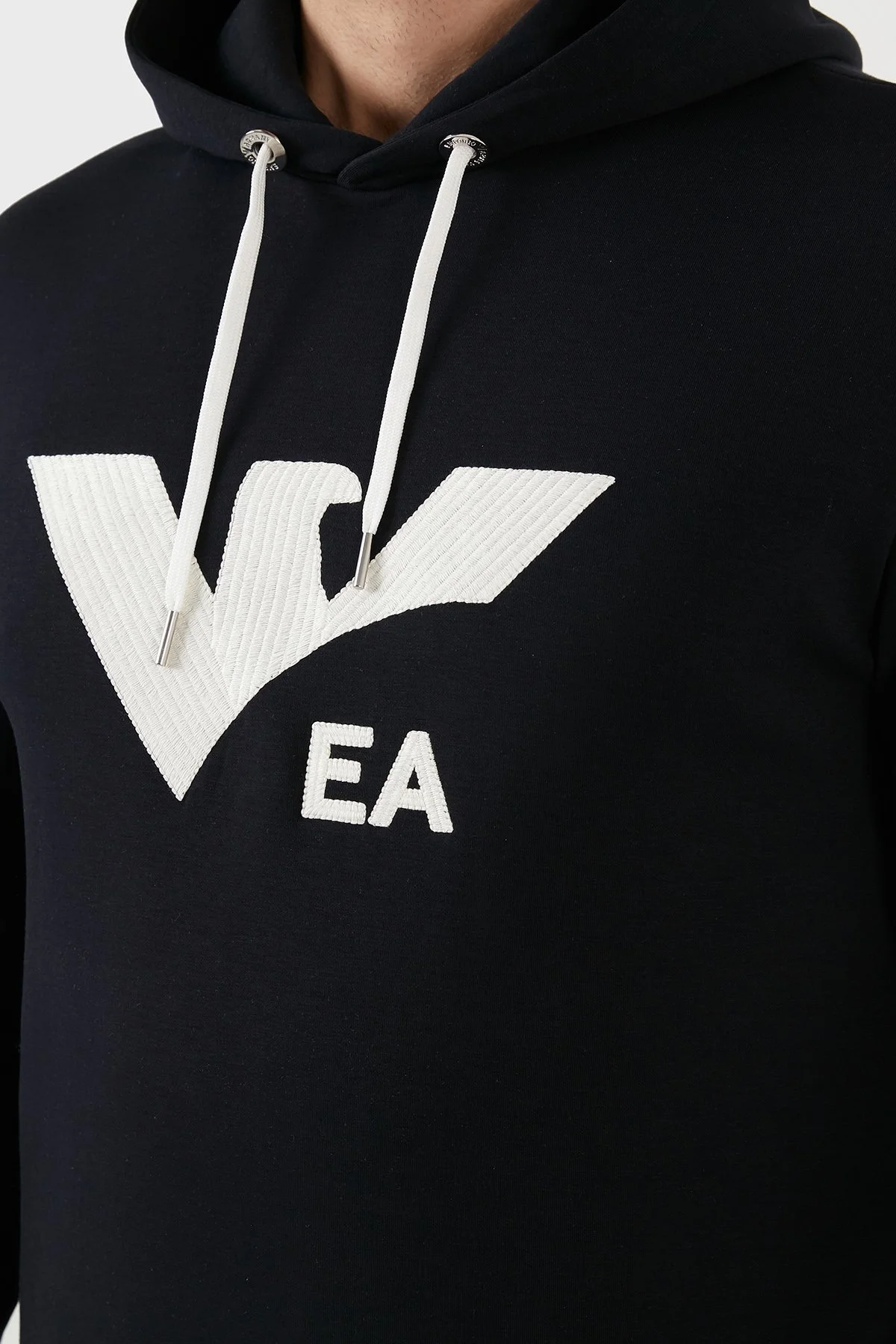 Emporio Armani Pamuklu Regular Fit Kapüşonlu Erkek Sweat 3L1MCS 1JHSZ 0920 LACİVERT - 4