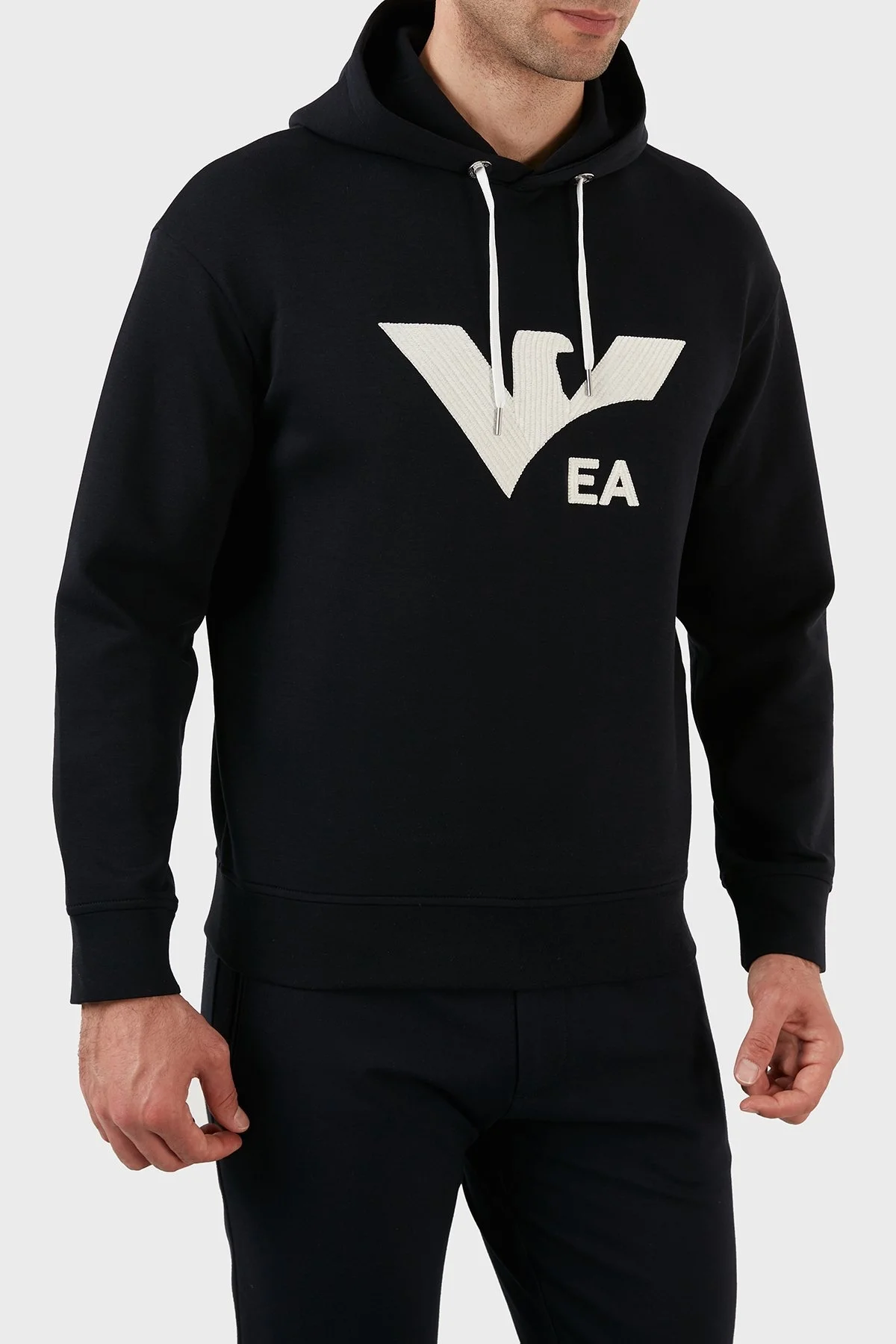 Emporio Armani Pamuklu Regular Fit Kapüşonlu Erkek Sweat 3L1MCS 1JHSZ 0920 LACİVERT - 5
