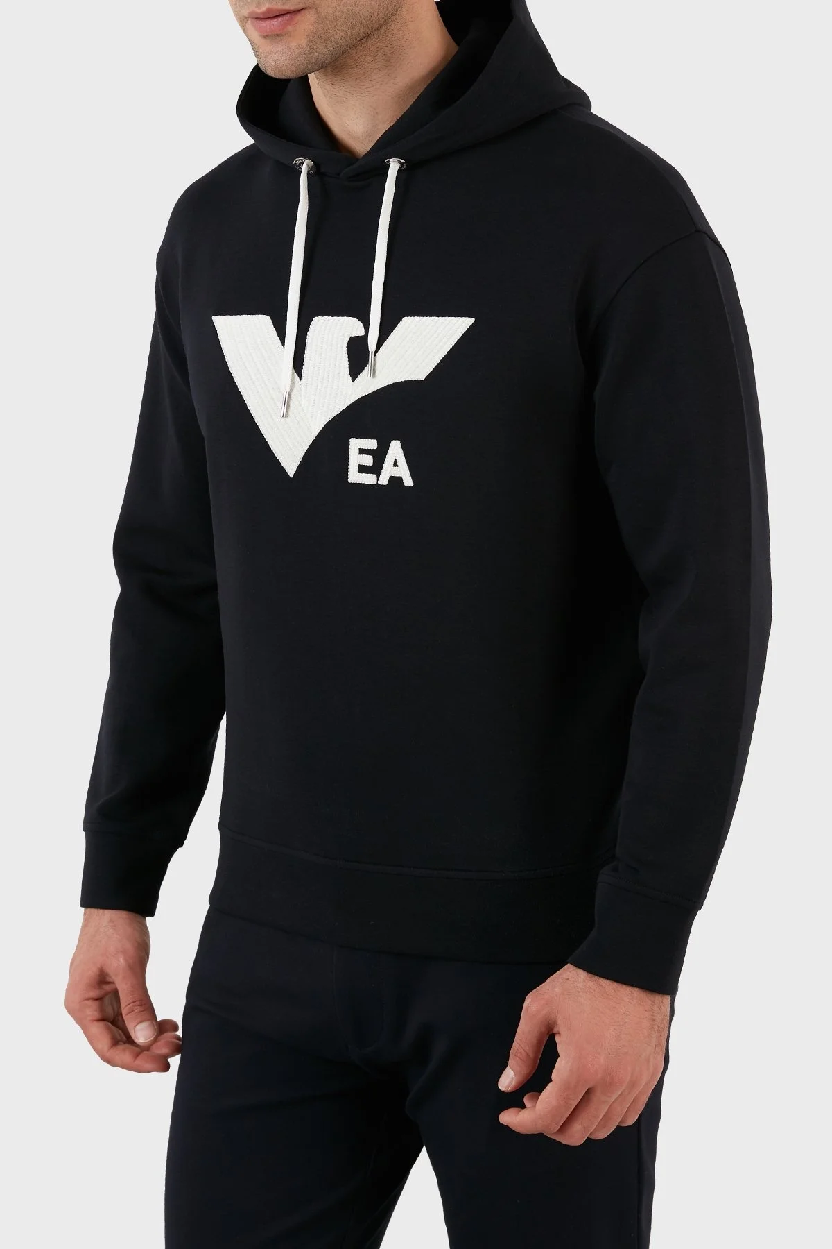 Emporio Armani Pamuklu Regular Fit Kapüşonlu Erkek Sweat 3L1MCS 1JHSZ 0920 LACİVERT - 6