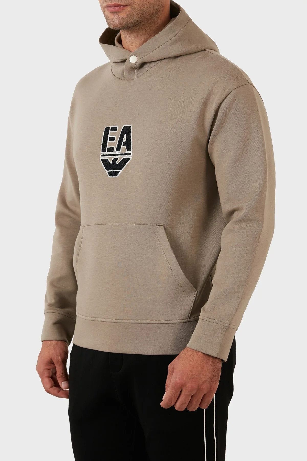 Emporio Armani Pamuklu Regular Fit Kapüşonlu Erkek Sweat 6L1MC4 1JHSZ 0137 BEJ - 8
