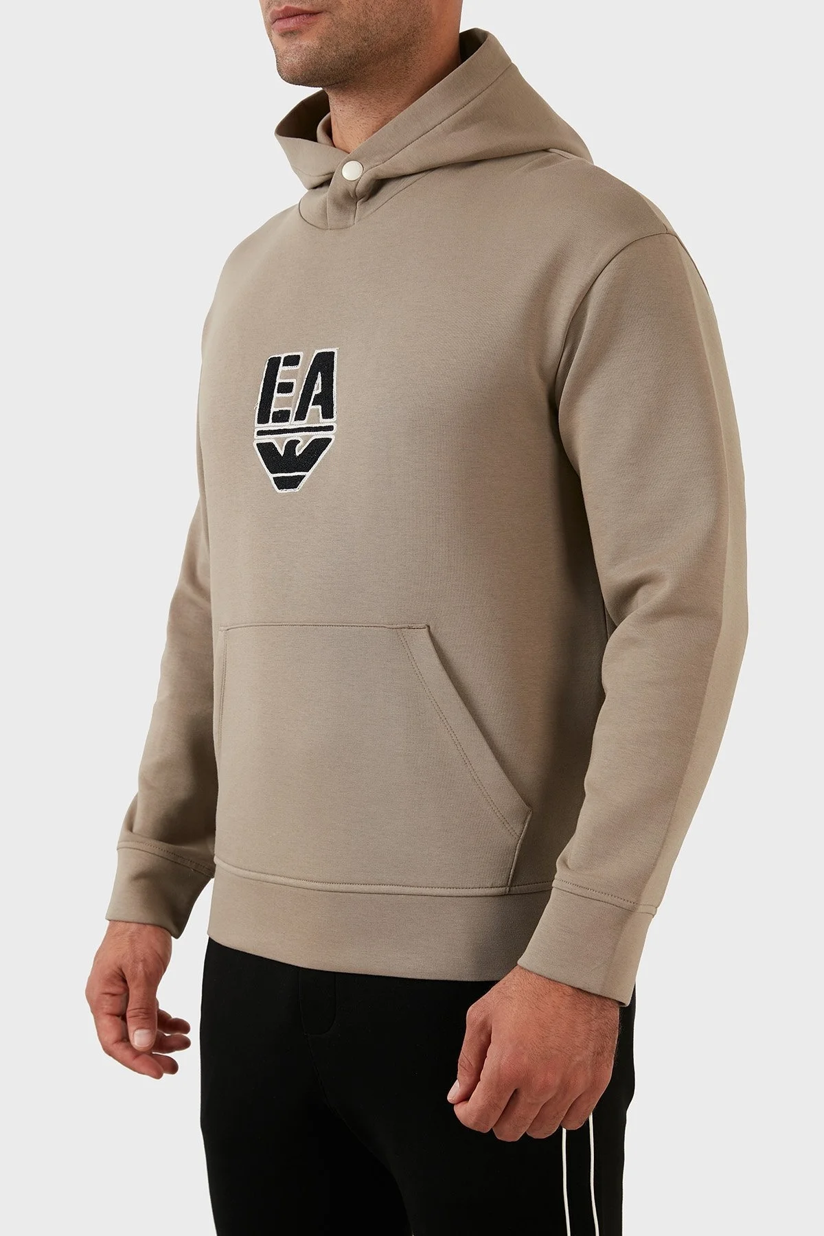 Emporio Armani Pamuklu Regular Fit Kapüşonlu Erkek Sweat 6L1MC4 1JHSZ 0137 BEJ - 9