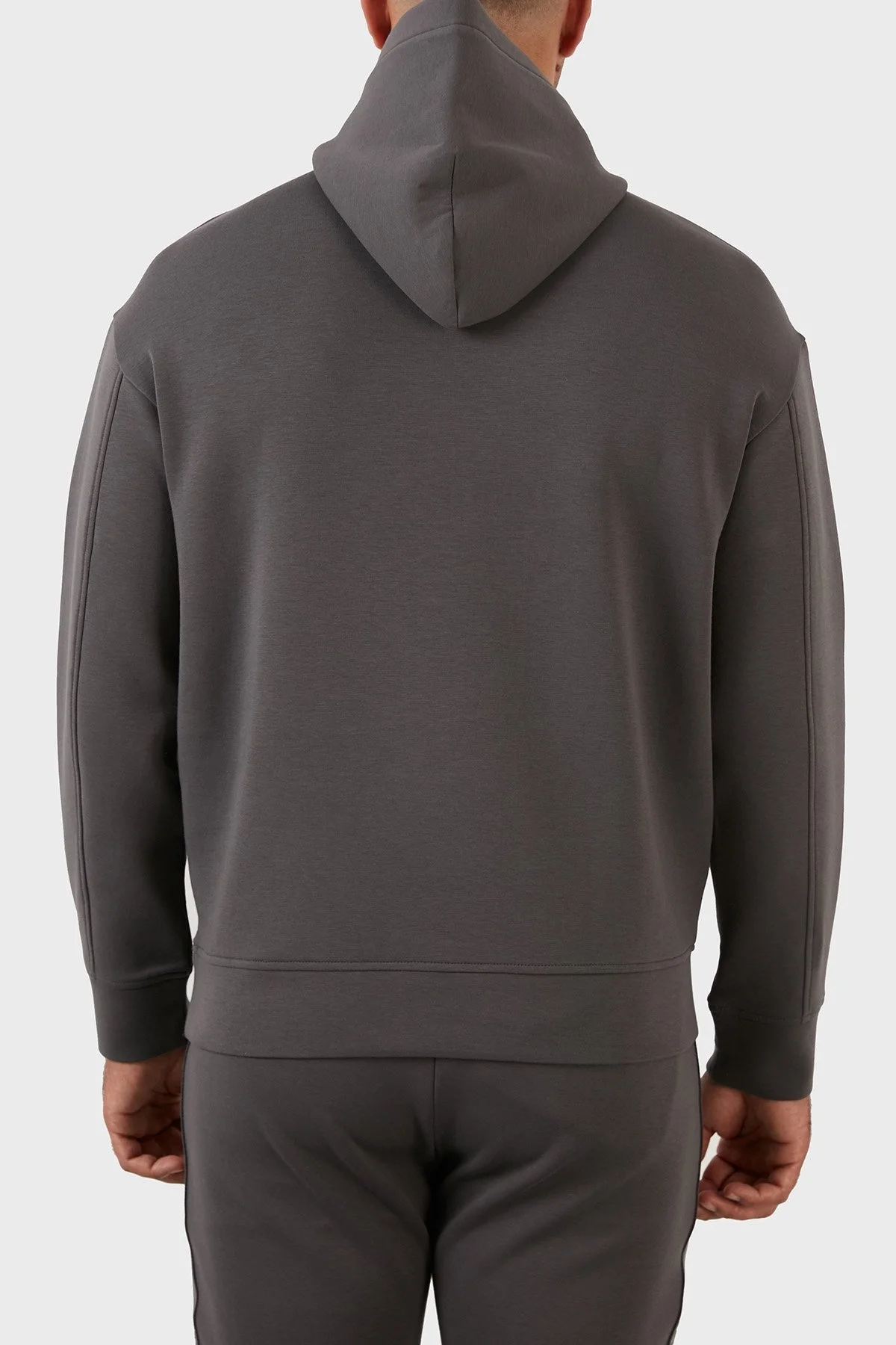 Emporio Armani Pamuklu Regular Fit Kapüşonlu Erkek Sweat 6L1MC4 1JHSZ 0651 GRİ - 6