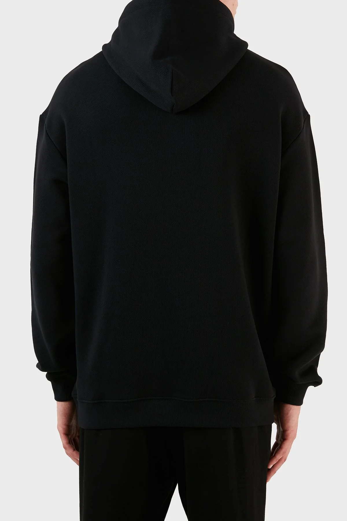 Emporio Armani Pamuklu Regular Fit Kapüşonlu Erkek Sweat 6R1M7U 1J7DZ 0999 SİYAH - 8