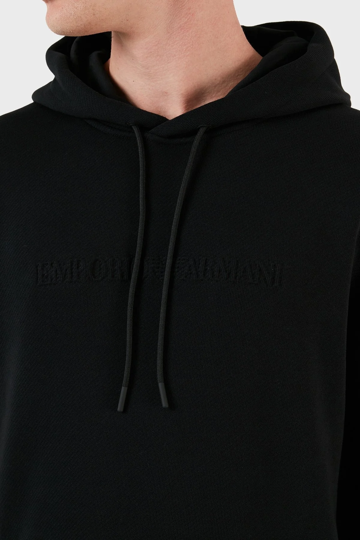 Emporio Armani Pamuklu Regular Fit Kapüşonlu Erkek Sweat 6R1M7U 1J7DZ 0999 SİYAH - 10