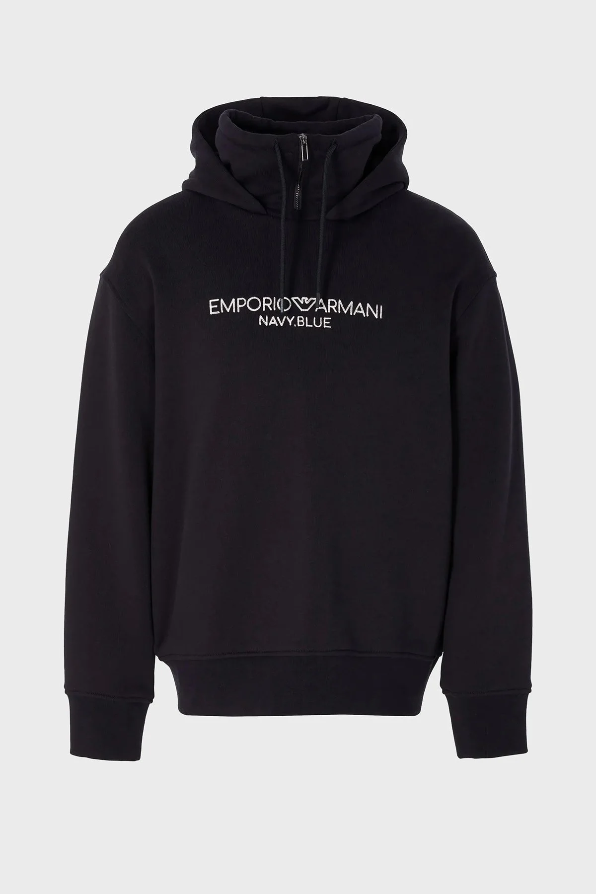 Emporio Armani Pamuklu Regular Fit Kapüşonlu Erkek Sweat 6R1MF6 1JWPZ 0920 LACİVERT - 10