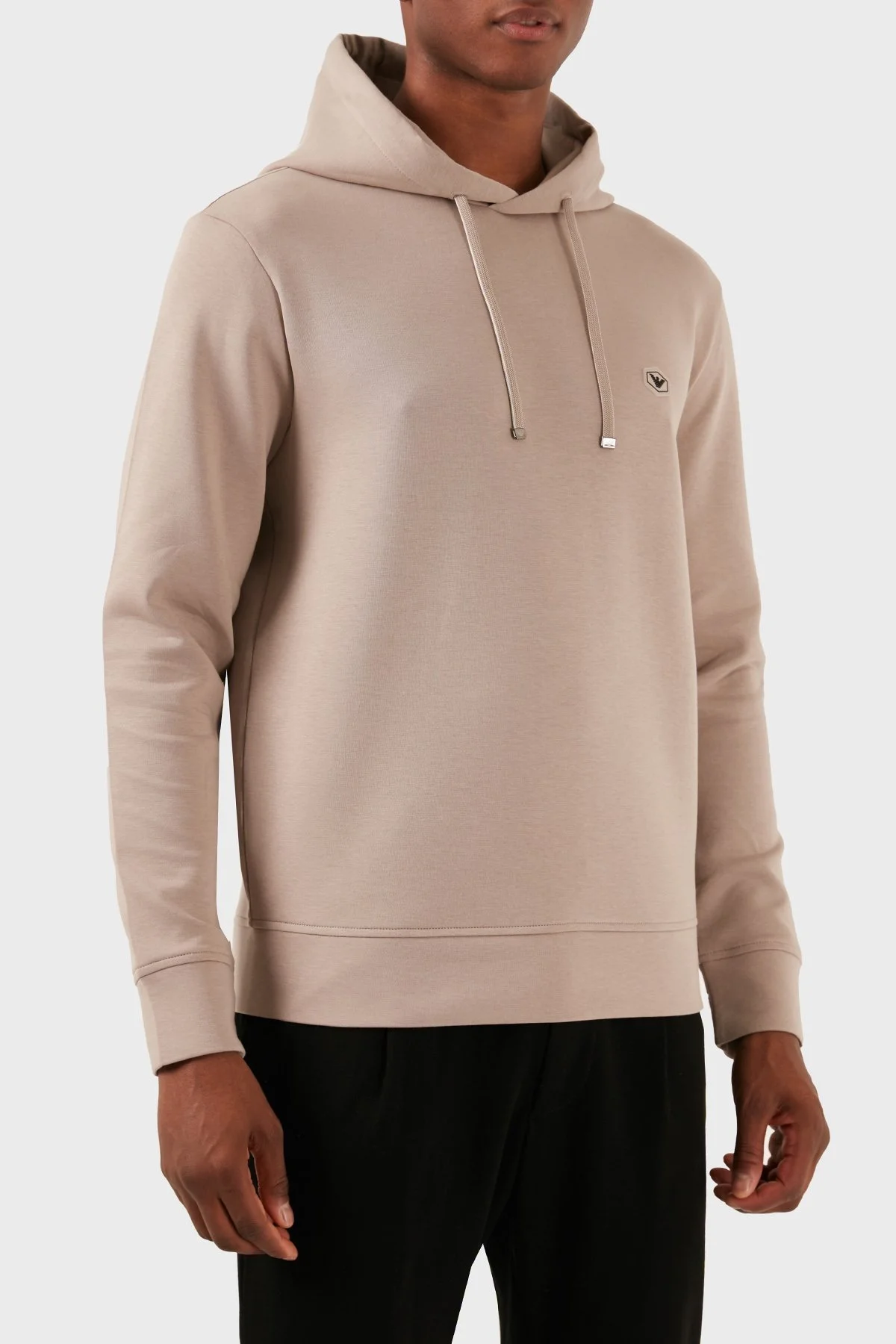 Emporio Armani Pamuklu Regular Fit Kapüşonlu Erkek Sweat 8N1MD0 1JHSZ 0650 BEJ - 11