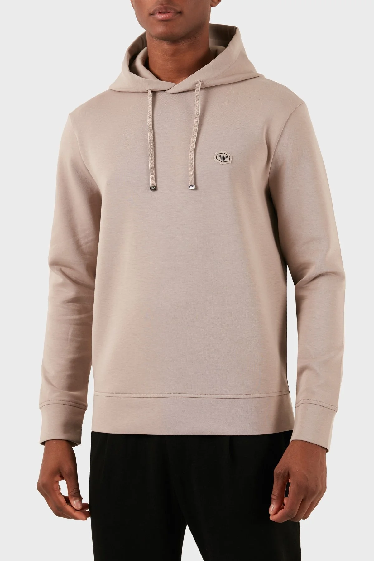 Emporio Armani Pamuklu Regular Fit Kapüşonlu Erkek Sweat 8N1MD0 1JHSZ 0650 BEJ - 12