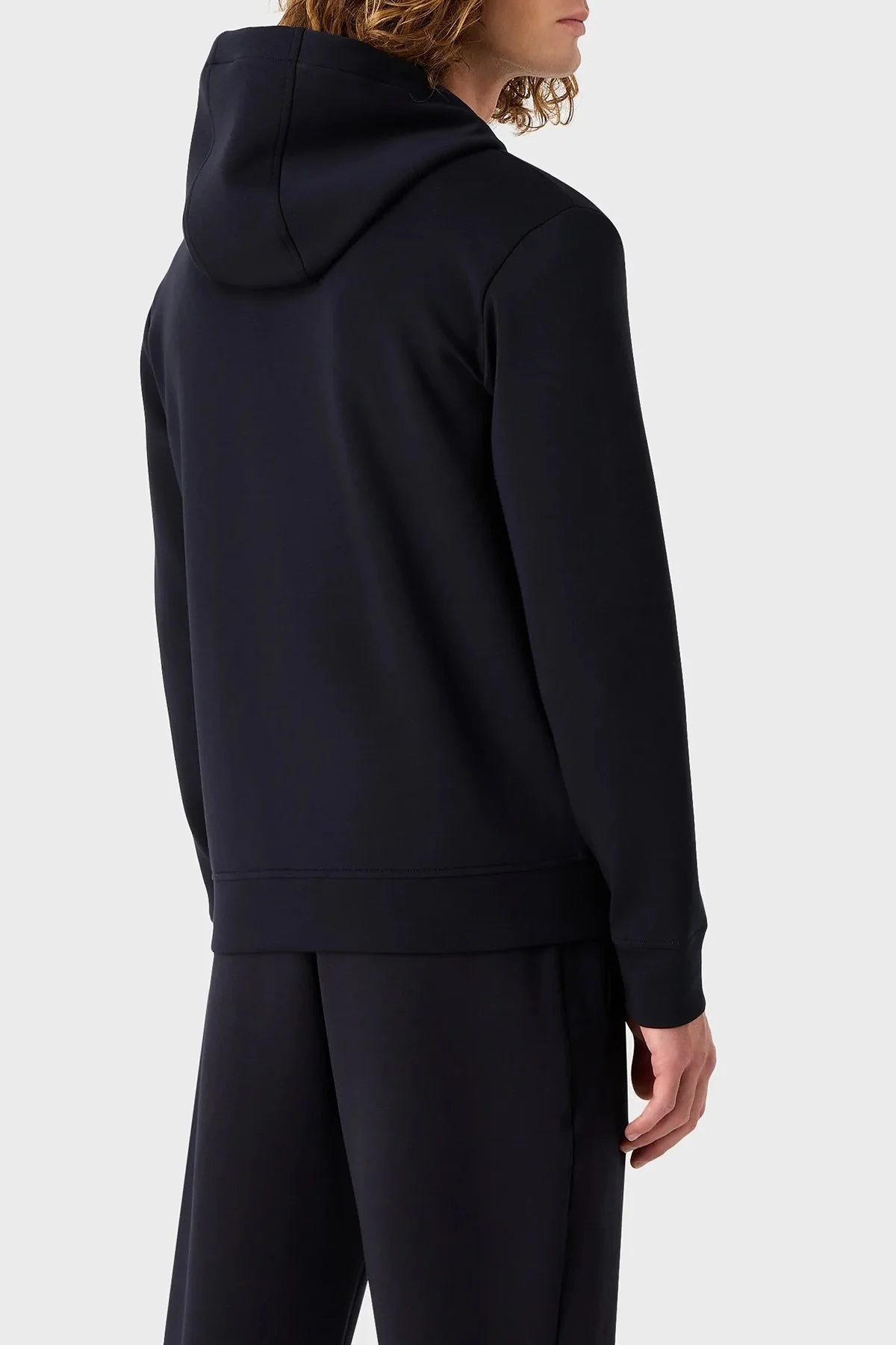 Emporio Armani Pamuklu Regular Fit Kapüşonlu Erkek Sweat 8N1ML6 1JHSZ 0920 LACİVERT - 3