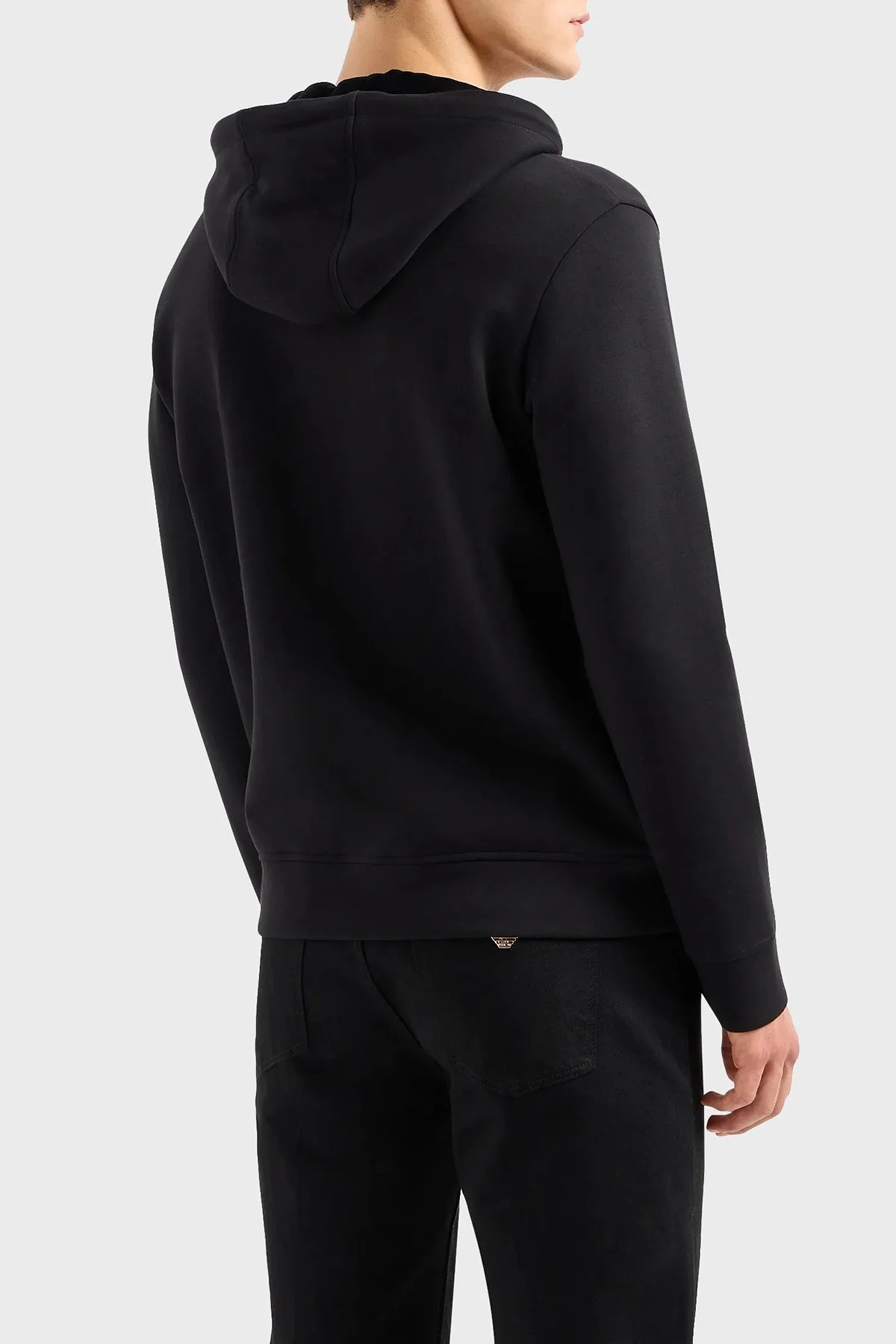 Emporio Armani Pamuklu Regular Fit Kapüşonlu Erkek Sweat EM000001 AF10013 U8133 SİYAH - 2