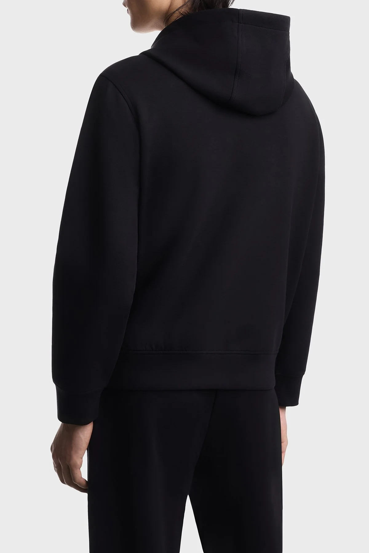 Emporio Armani Pamuklu Regular Fit Kapüşonlu Fermuarlı Erkek Sweat EM004538 AF10013 UC001 Siyah - 3