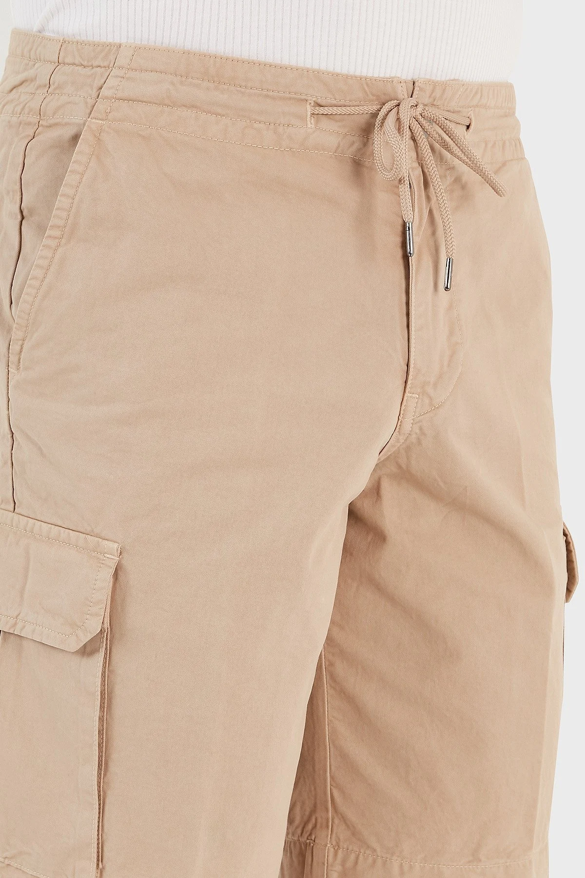 Emporio Armani Pamuklu Regular Fit Kargo Erkek Short 211835 3R471 00051 BEJ - 6