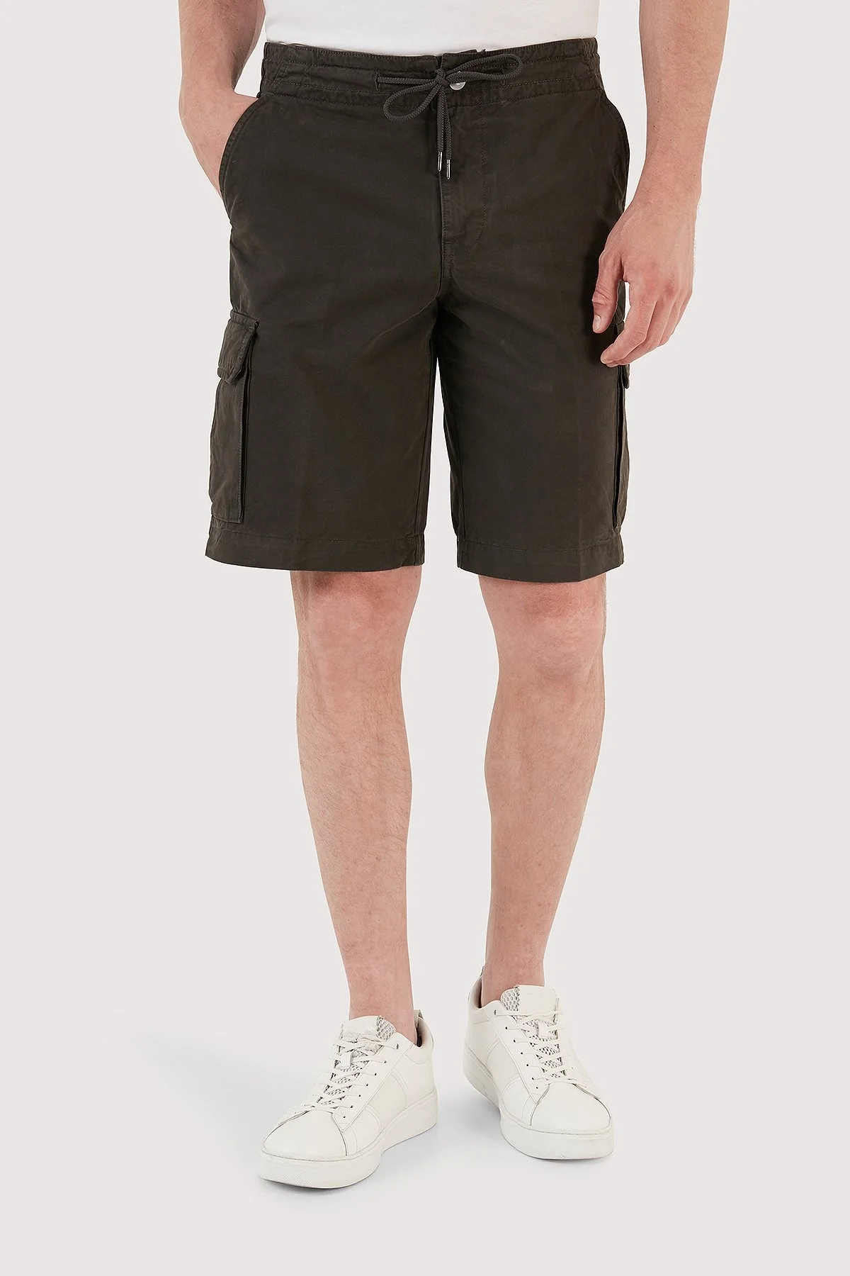 Emporio Armani Pamuklu Regular Fit Kargo Erkek Short 211835 3R471 06154 ANTRASİT - 5