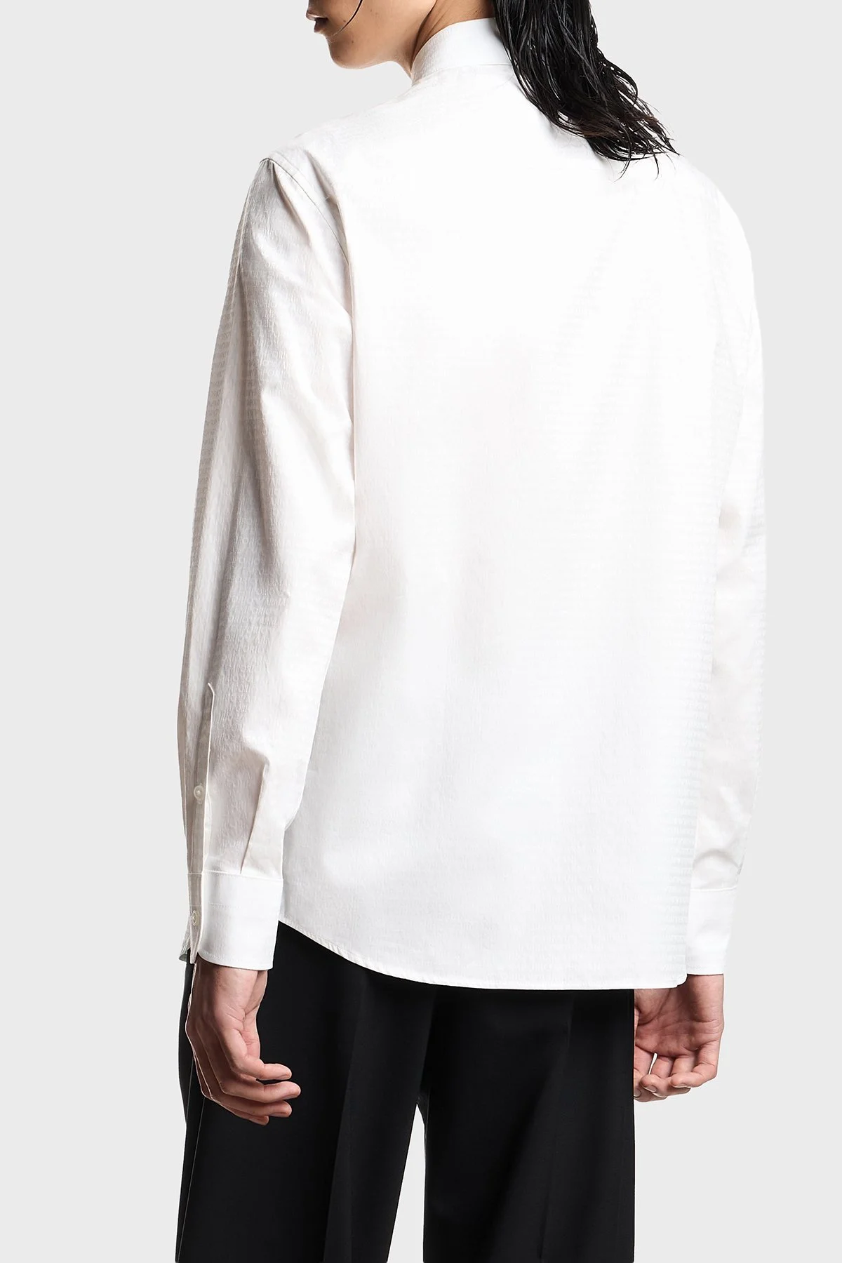 Emporio Armani Pamuklu Regular Fit Klasik Yaka Uzun Kollu Erkek Gömlek EM001537 AF18123 F0136 BEYAZ - 3