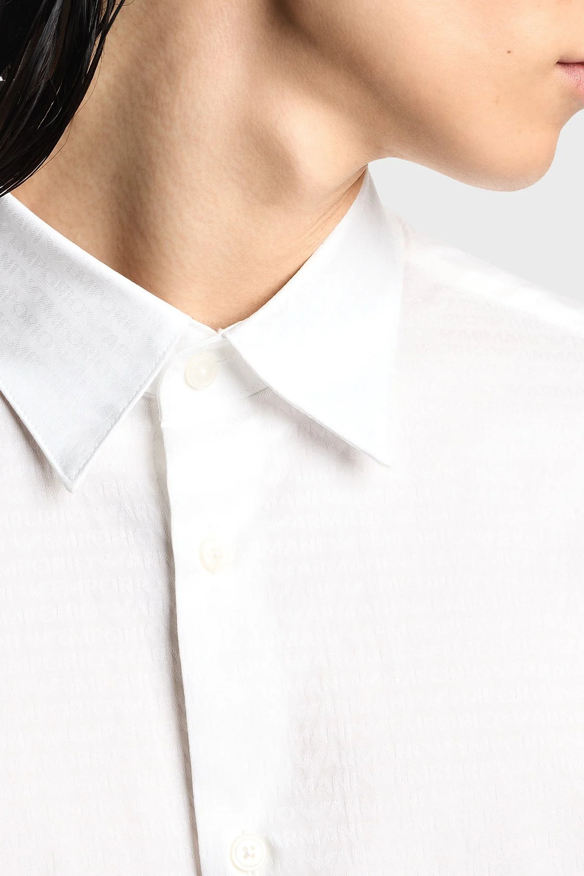 Emporio Armani Pamuklu Regular Fit Klasik Yaka Uzun Kollu Erkek Gömlek EM001537 AF18123 F0136 BEYAZ - 4