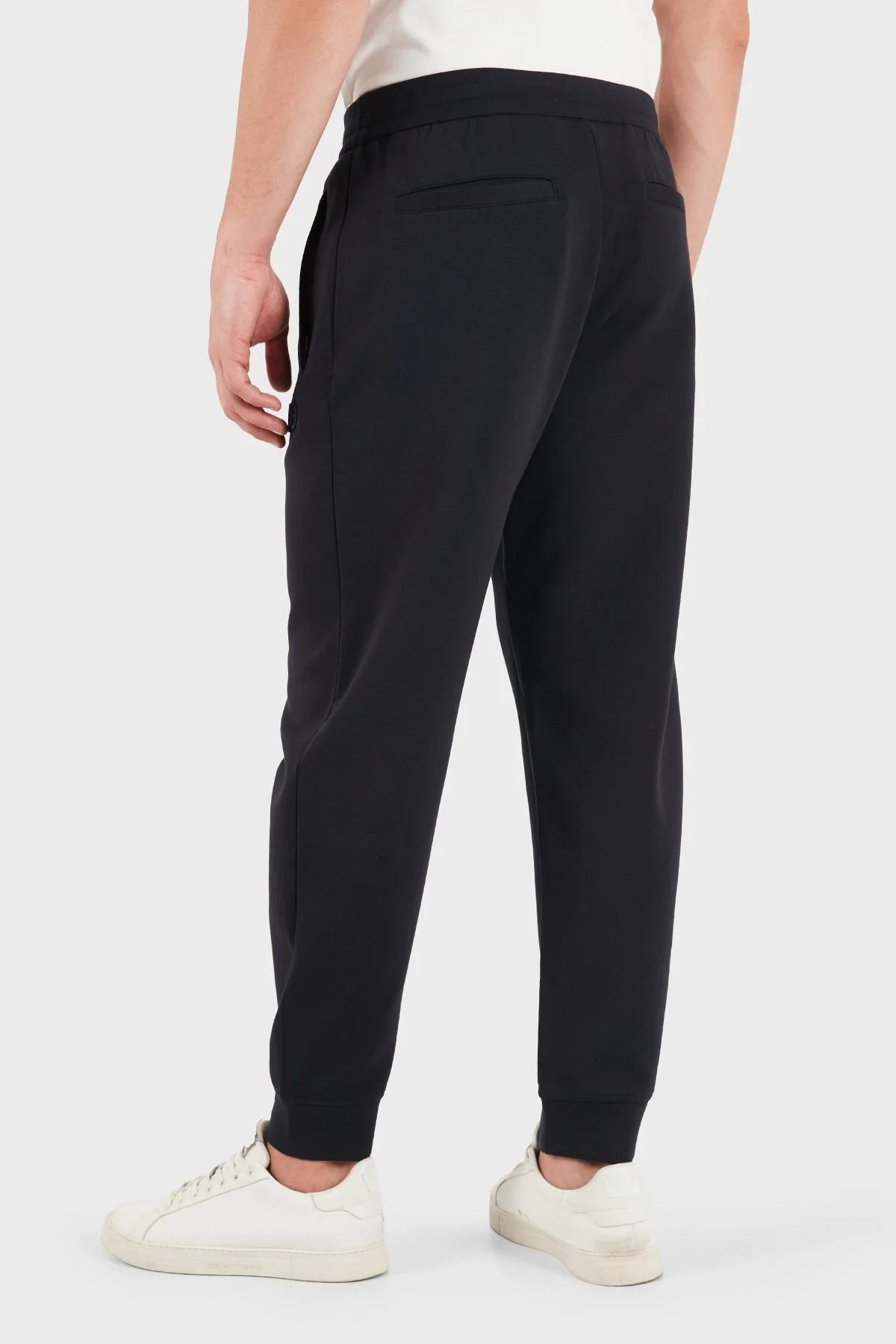 Emporio Armani Pamuklu Regular Fit Lastikli Paça Jogger Erkek Pantolon EM004539 AF10013 UB118 Lacivert - 3