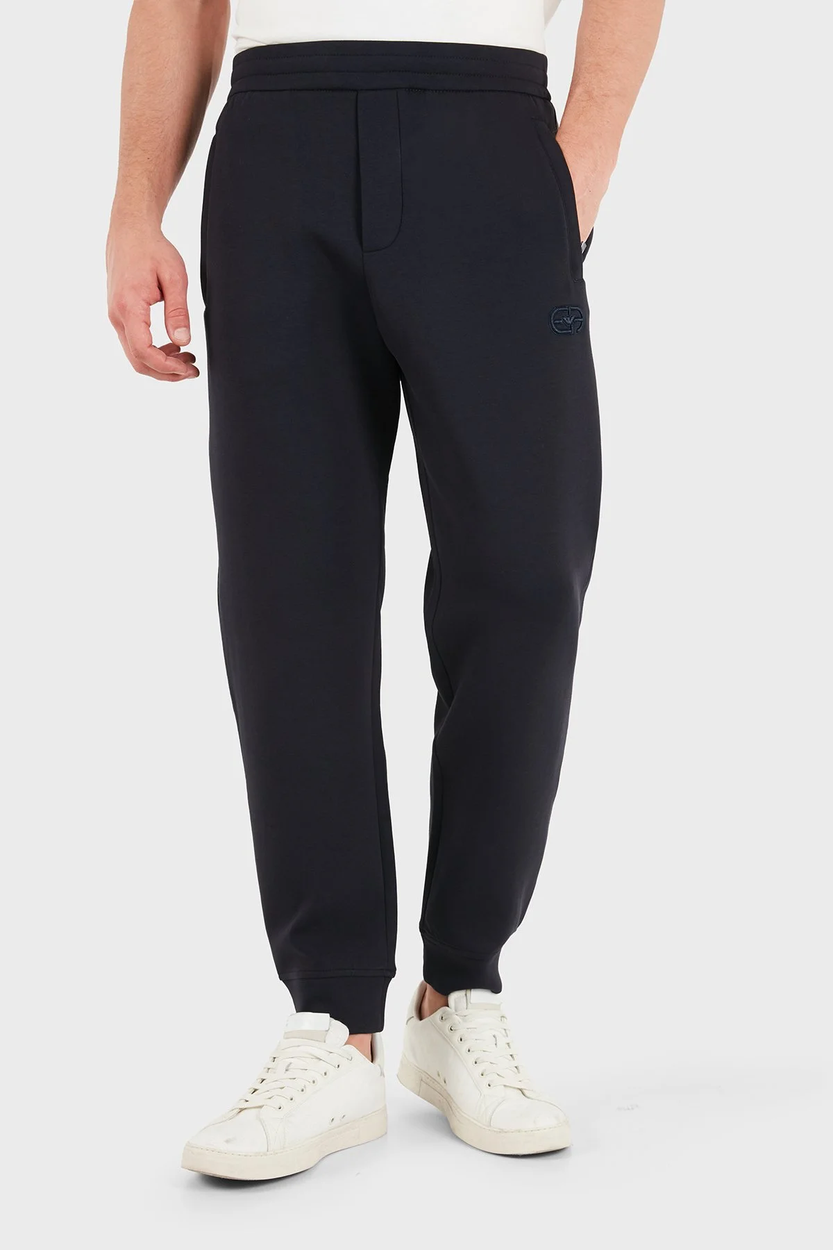 Emporio Armani Pamuklu Regular Fit Lastikli Paça Jogger Erkek Pantolon EM004539 AF10013 UB118 Lacivert - 4