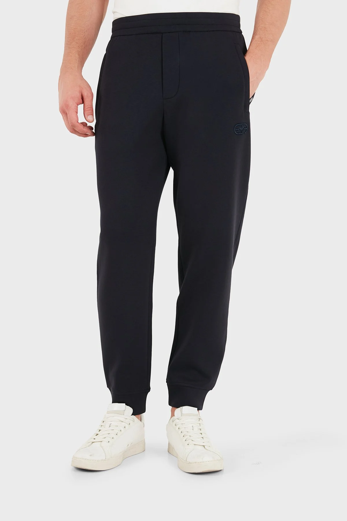 Emporio Armani Pamuklu Regular Fit Lastikli Paça Jogger Erkek Pantolon EM004539 AF10013 UB118 Lacivert - 5