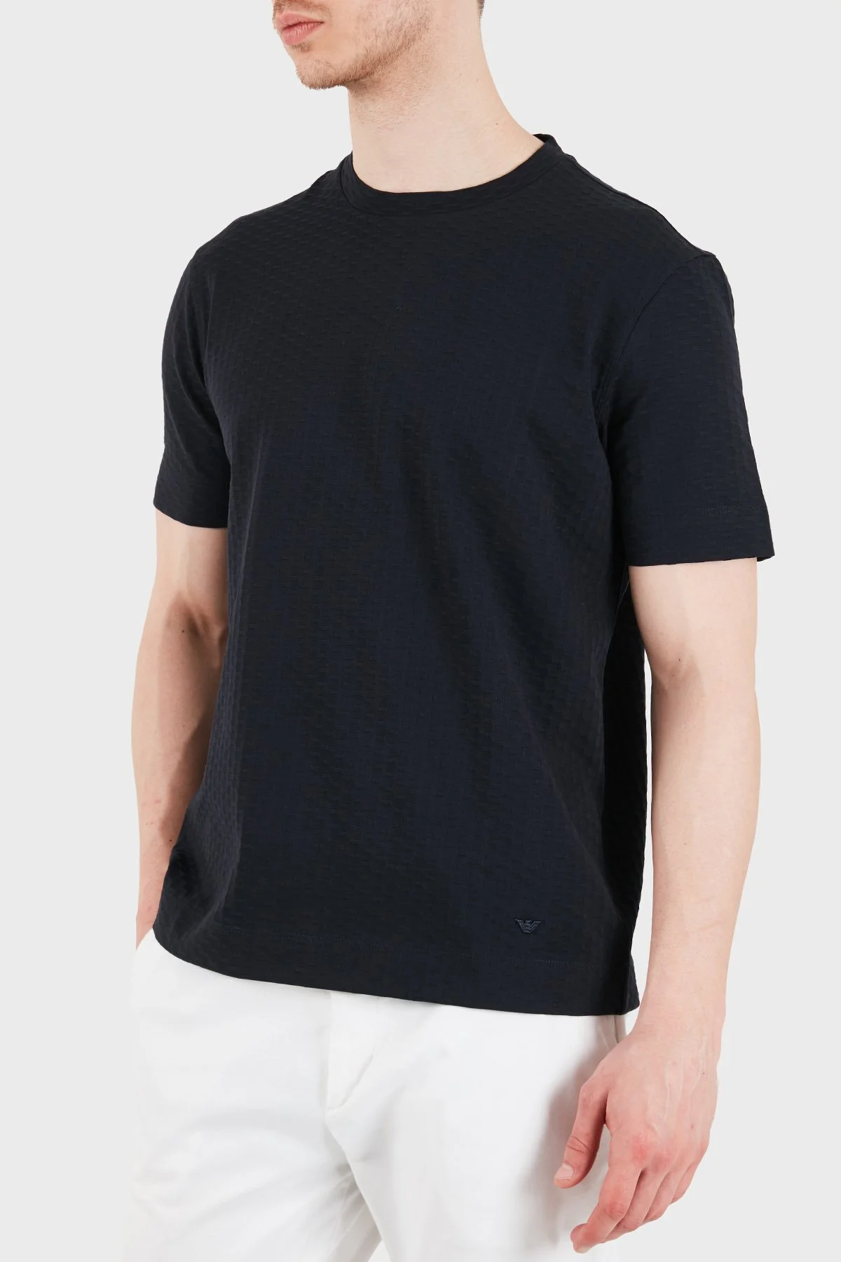 Emporio Armani Pamuklu Regular Fit Logolu Bisiklet Yaka Erkek T Shirt EM001289 AF10762 FB405 SİYAH - 5