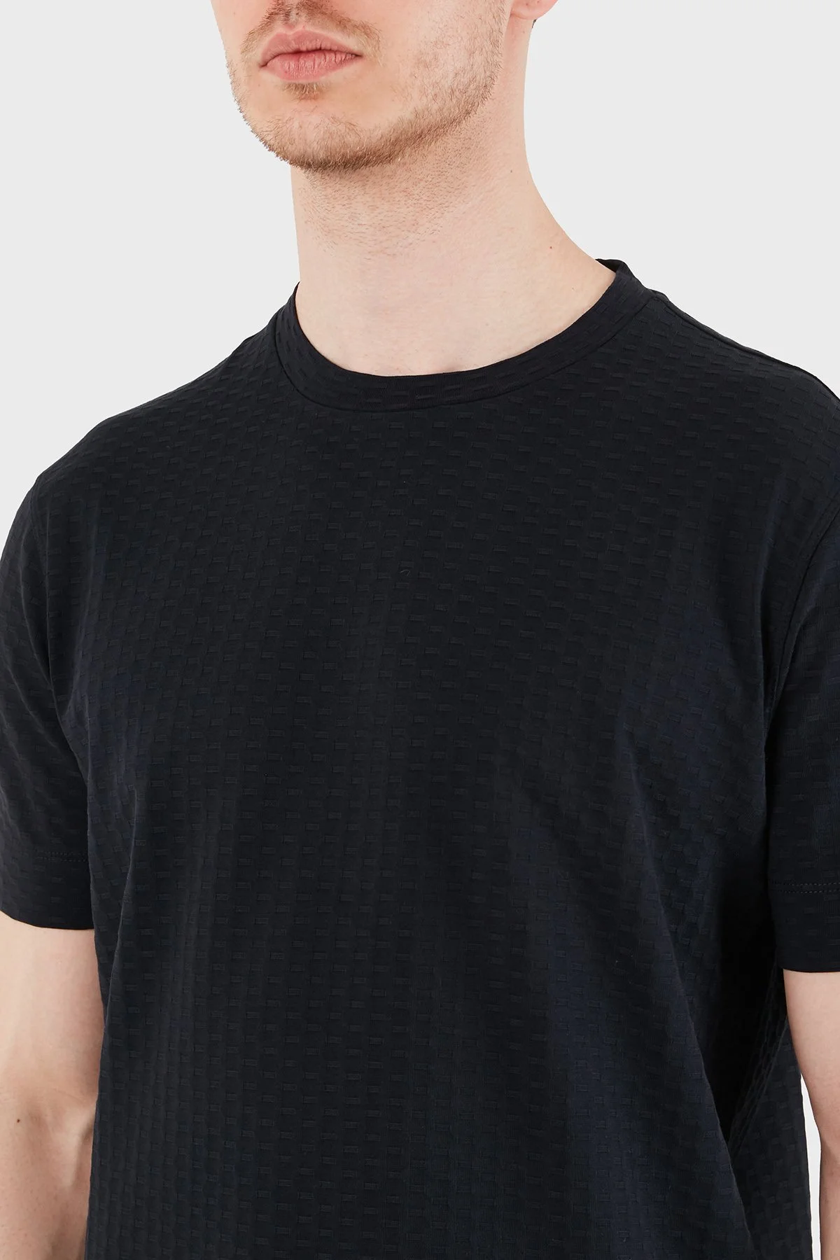 Emporio Armani Pamuklu Regular Fit Logolu Bisiklet Yaka Erkek T Shirt EM001289 AF10762 FB405 SİYAH - 6
