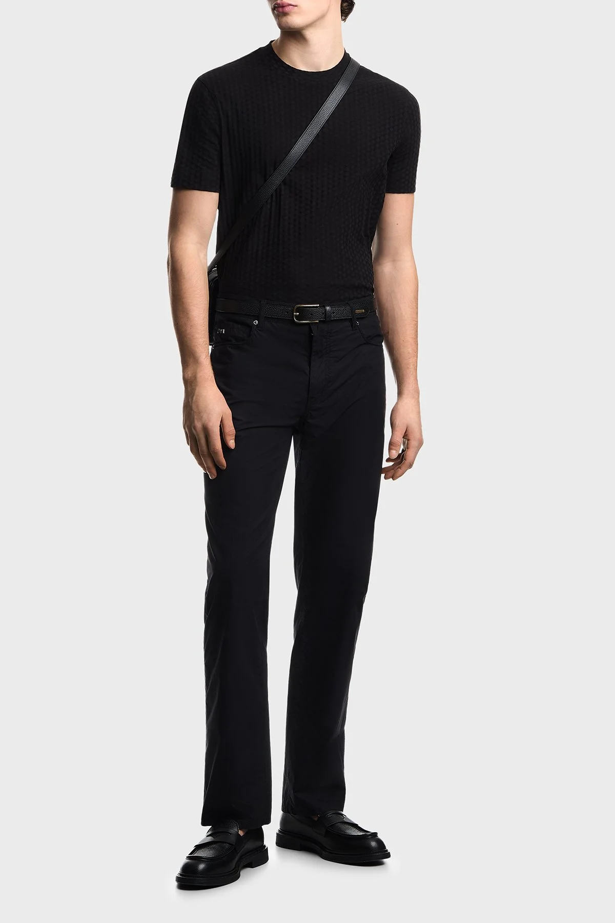 Emporio Armani Pamuklu Regular Fit Logolu Bisiklet Yaka Erkek T Shirt EM001289 AF10762 FC295 SİYAH - 2