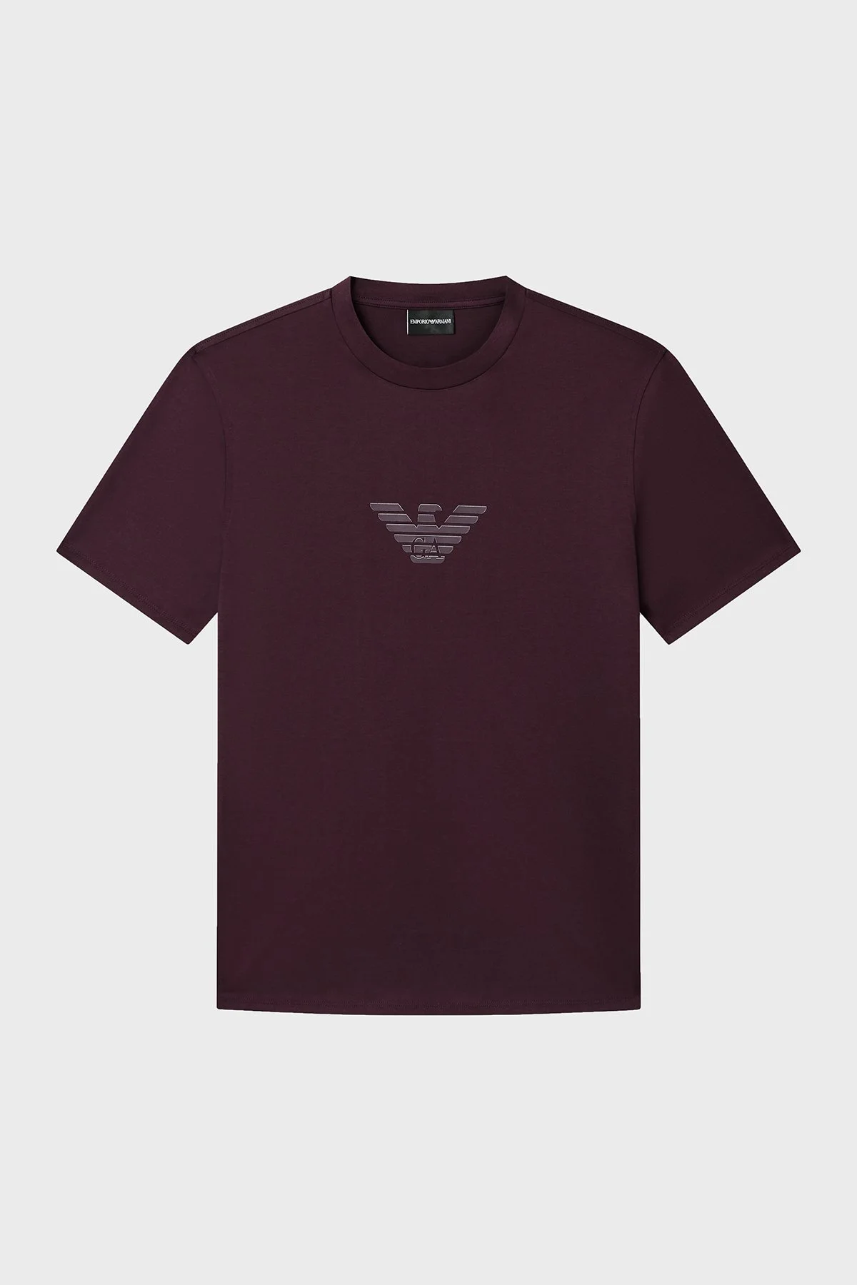 Emporio Armani Pamuklu Regular Fit Logolu Bisiklet Yaka Erkek T Shirt EM004583 AF13669 MA116 MÜRDÜM - 4