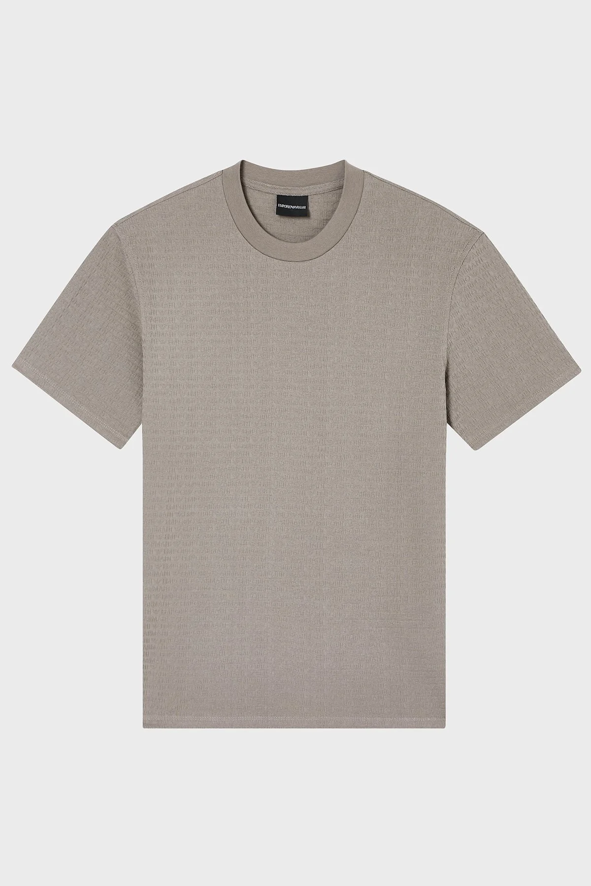 Emporio Armani Pamuklu Regular Fit Logolu Bisiklet Yaka Erkek T Shirt EM004594 AF10762 F8219 GRİ - 5