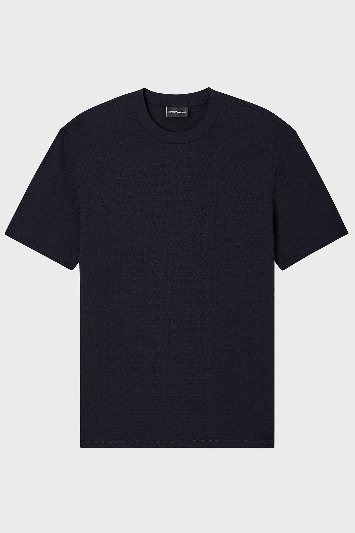 Emporio Armani Pamuklu Regular Fit Logolu Bisiklet Yaka Erkek T Shirt EM004594 AF10762 FB413 LACİVERT - 5