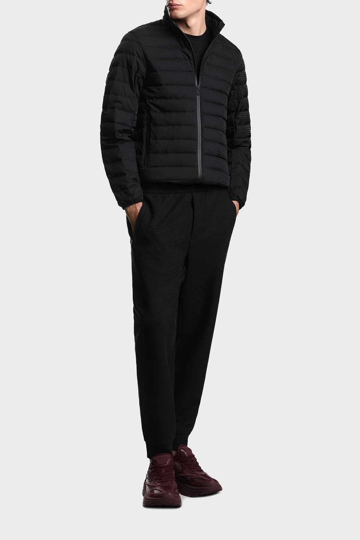 Emporio Armani Pamuklu Regular Fit Logolu Bisiklet Yaka Erkek T Shirt EM004594 AF10762 FC293 SİYAH - 2