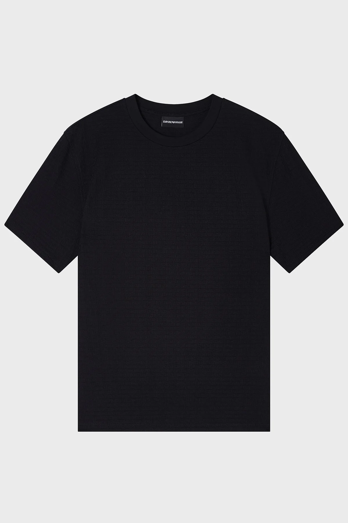 Emporio Armani Pamuklu Regular Fit Logolu Bisiklet Yaka Erkek T Shirt EM004594 AF10762 FC293 SİYAH - 5