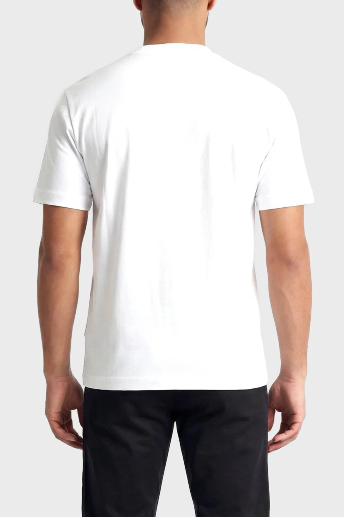 Emporio Armani Pamuklu Regular Fit Logolu Bisiklet Yaka Erkek T Shirt EM005551 AF25183 F0037 BEYAZ - 2