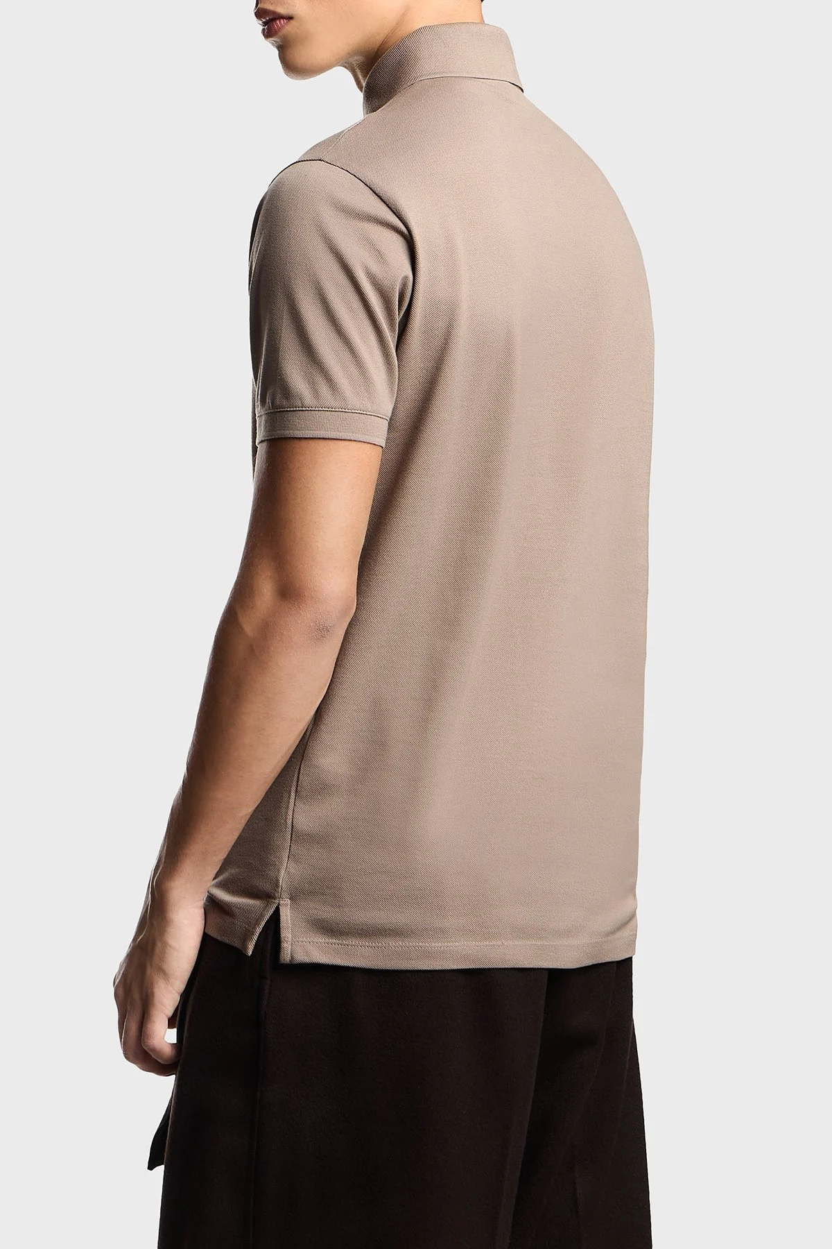 Emporio Armani Pamuklu Regular Fit Logolu Düğmeli Erkek Polo EM003524 AF12955 U6189 KAHVE - 3