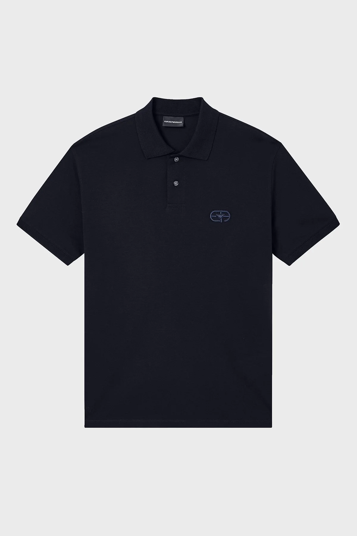 Emporio Armani Pamuklu Regular Fit Logolu Düğmeli Erkek Polo EM004579 AF13742 UB118 LACİVERT - 5