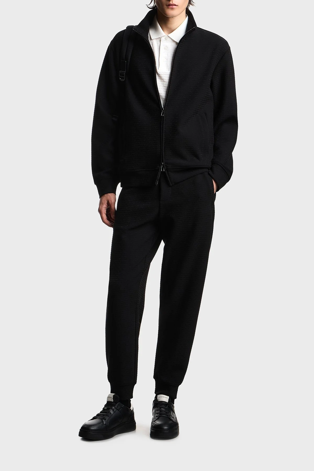 Emporio Armani Pamuklu Regular Fit Logolu Düğmeli Erkek Polo EM004595 AF10762 F0185 EKRU - 2