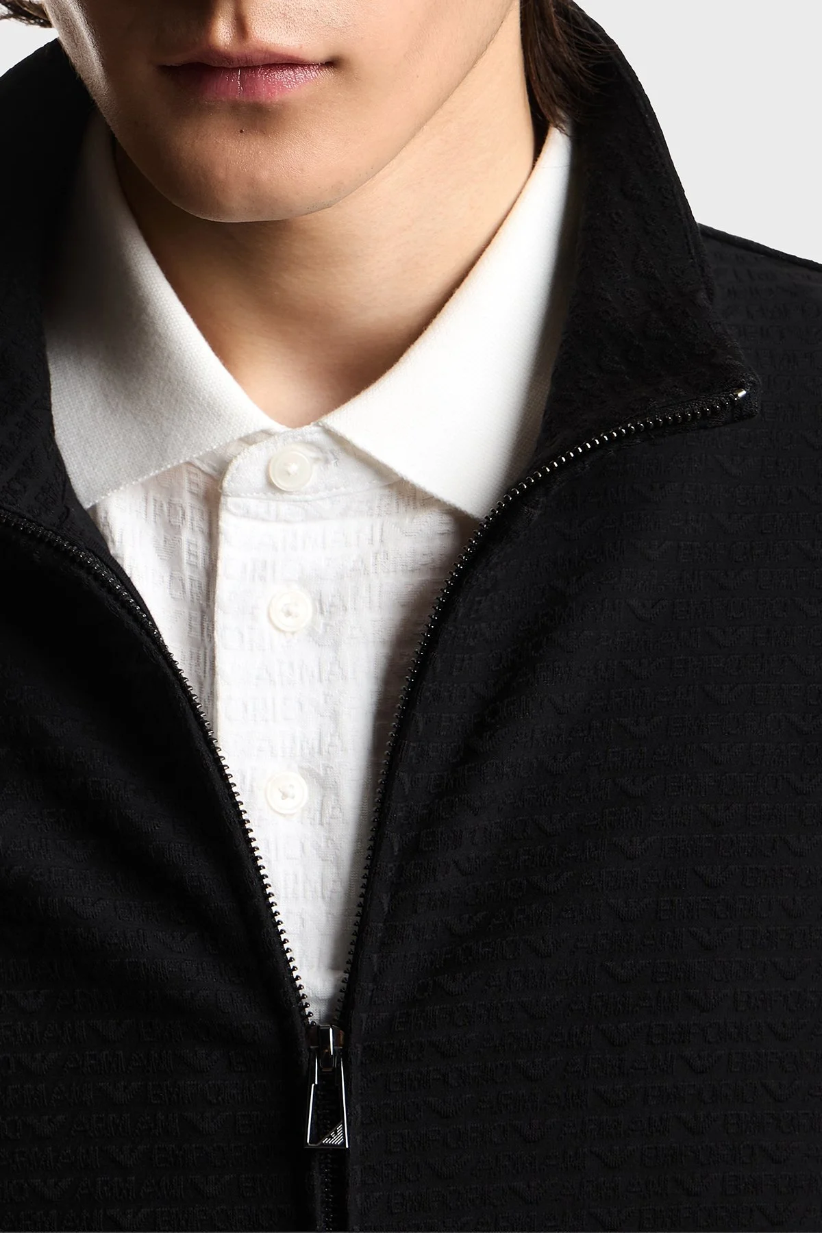 Emporio Armani Pamuklu Regular Fit Logolu Düğmeli Erkek Polo EM004595 AF10762 F0185 EKRU - 4