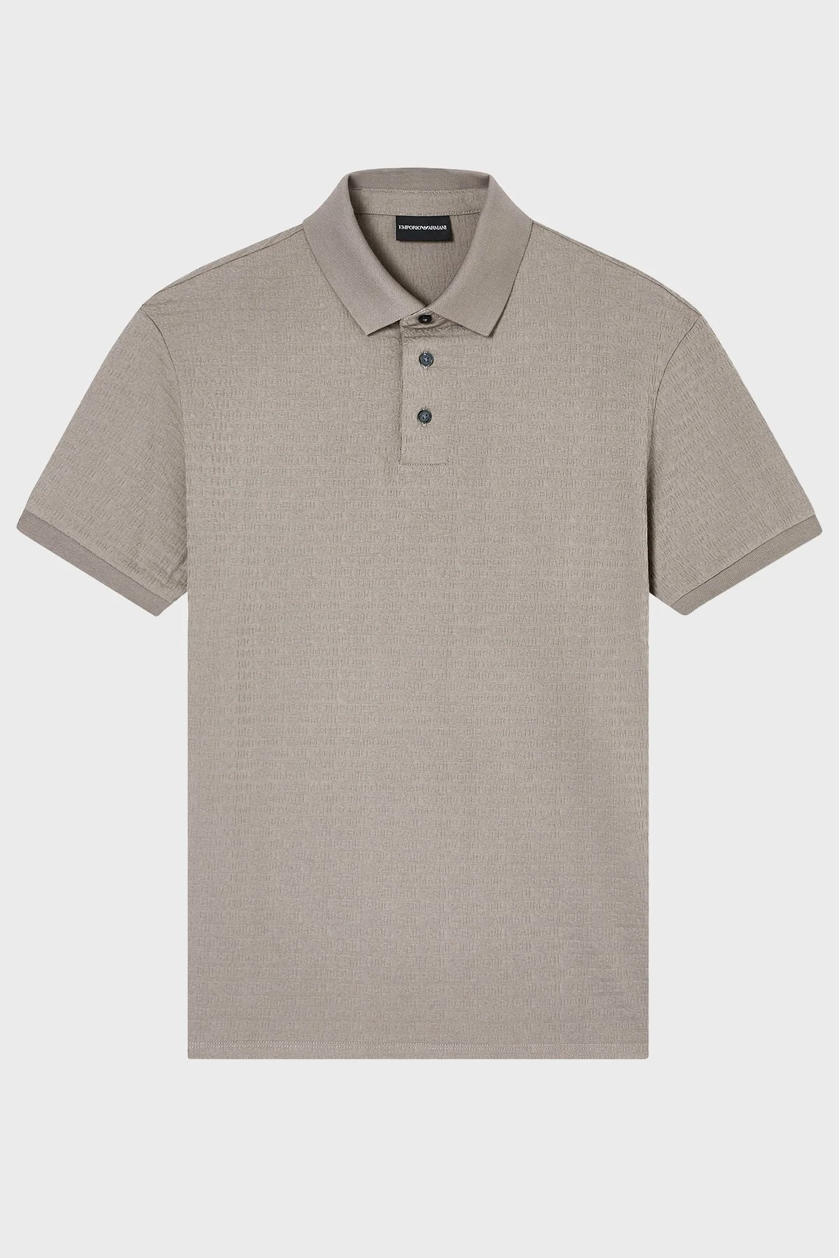 Emporio Armani Pamuklu Regular Fit Logolu Düğmeli Erkek Polo EM004595 AF10762 F8219 GRİ - 5