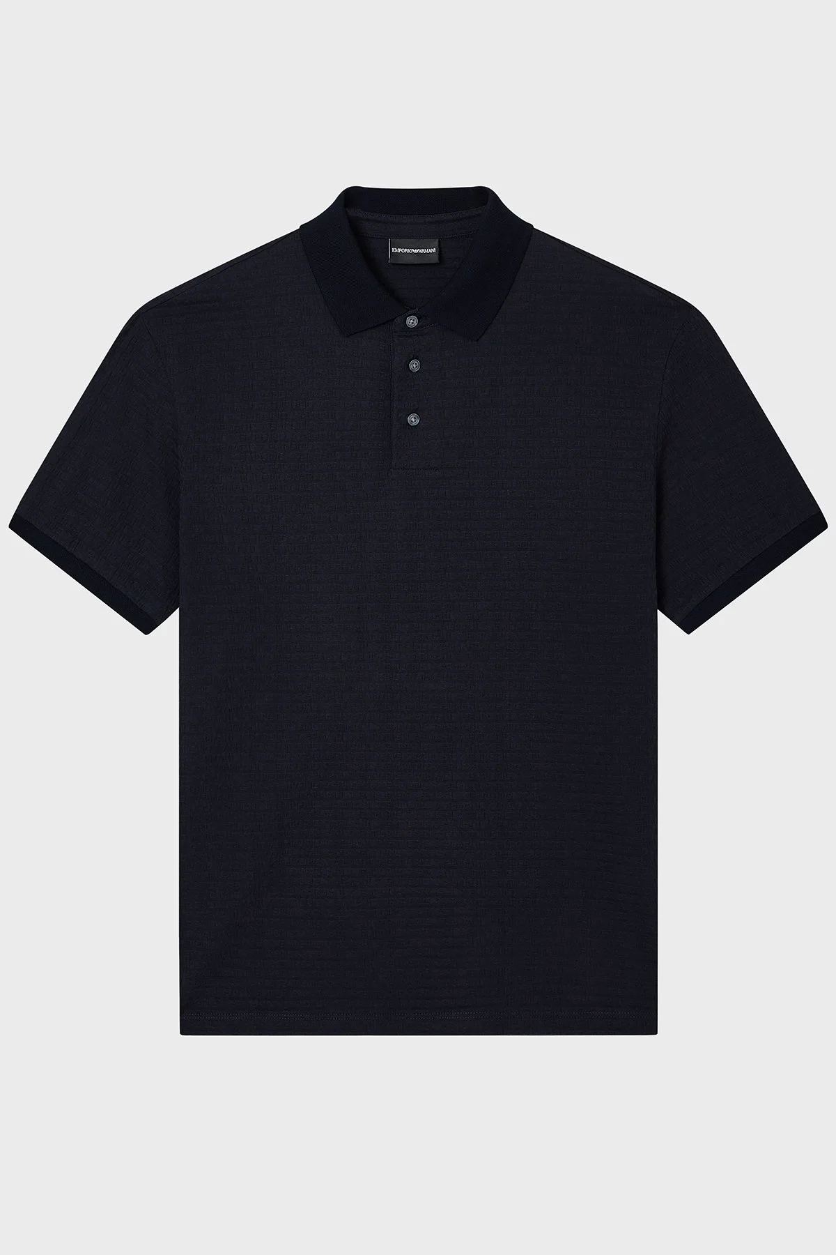Emporio Armani Pamuklu Regular Fit Logolu Düğmeli Erkek Polo EM004595 AF10762 FB413 LACİVERT - 4
