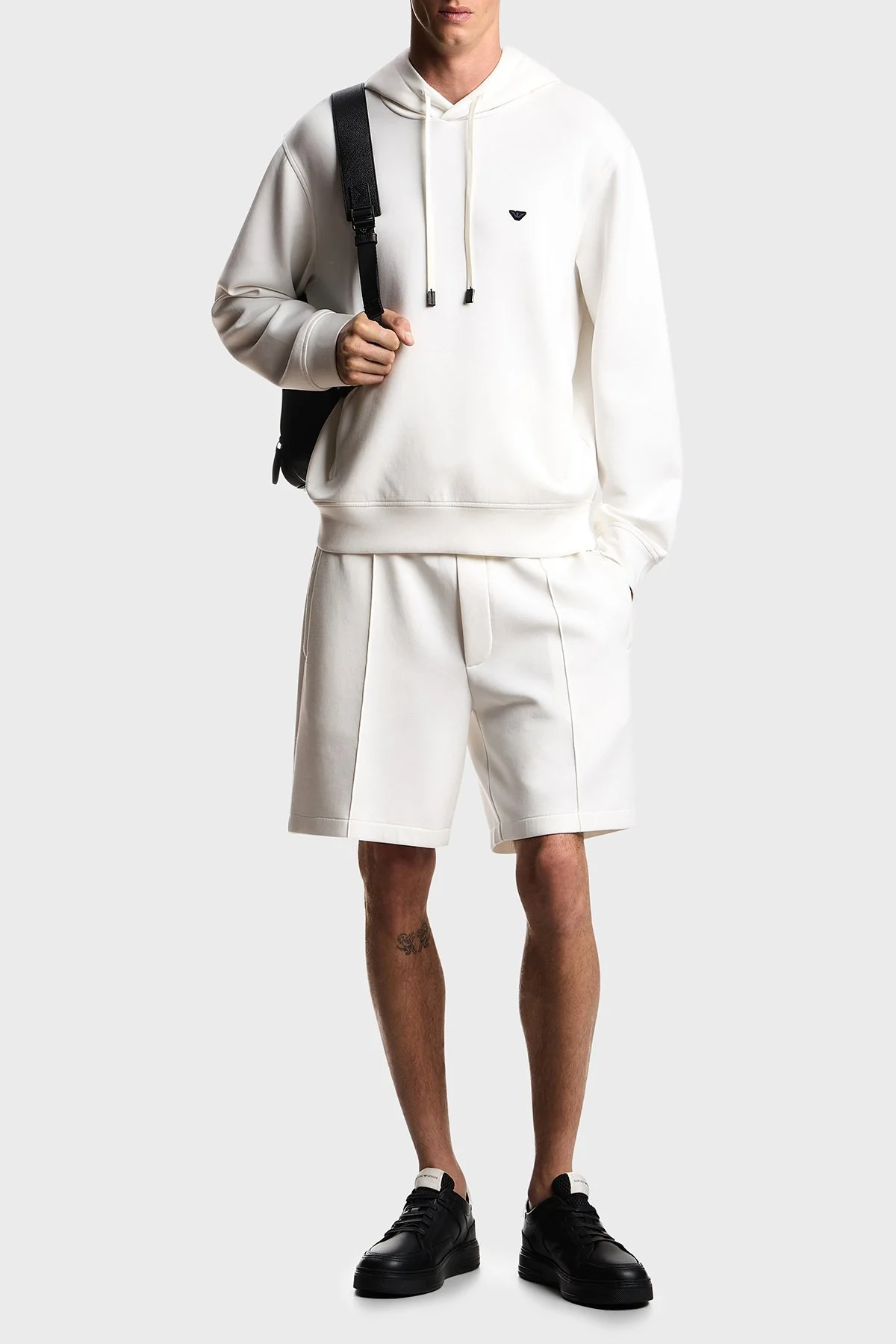 Emporio Armani Pamuklu Regular Fit Logolu Normal Bel Erkek Short EM004544 AF10013 U0003 BEYAZ - 2