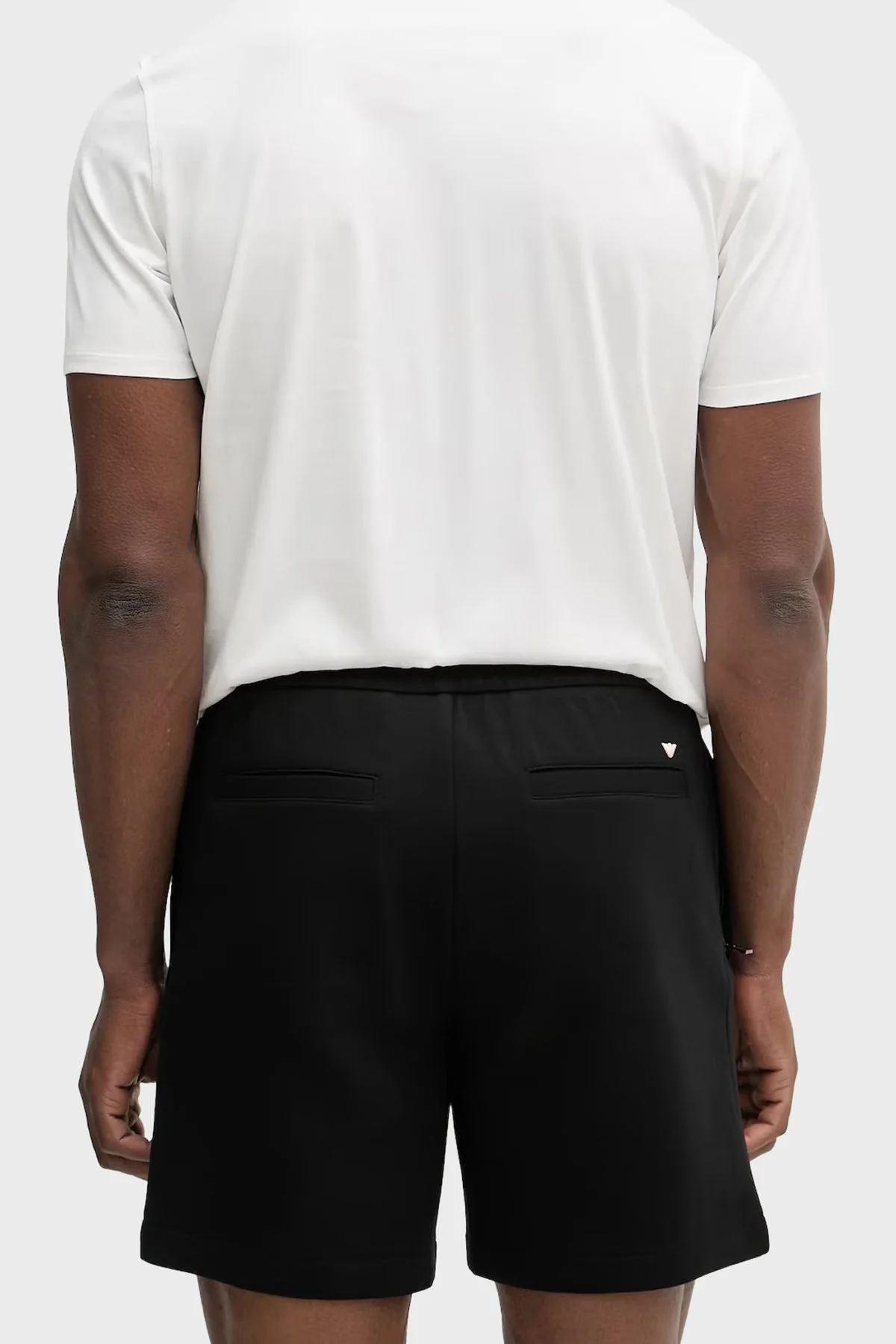 Emporio Armani Pamuklu Regular Fit Logolu Normal Bel Erkek Short EM004544 AF10013 UC001 SİYAH - 3