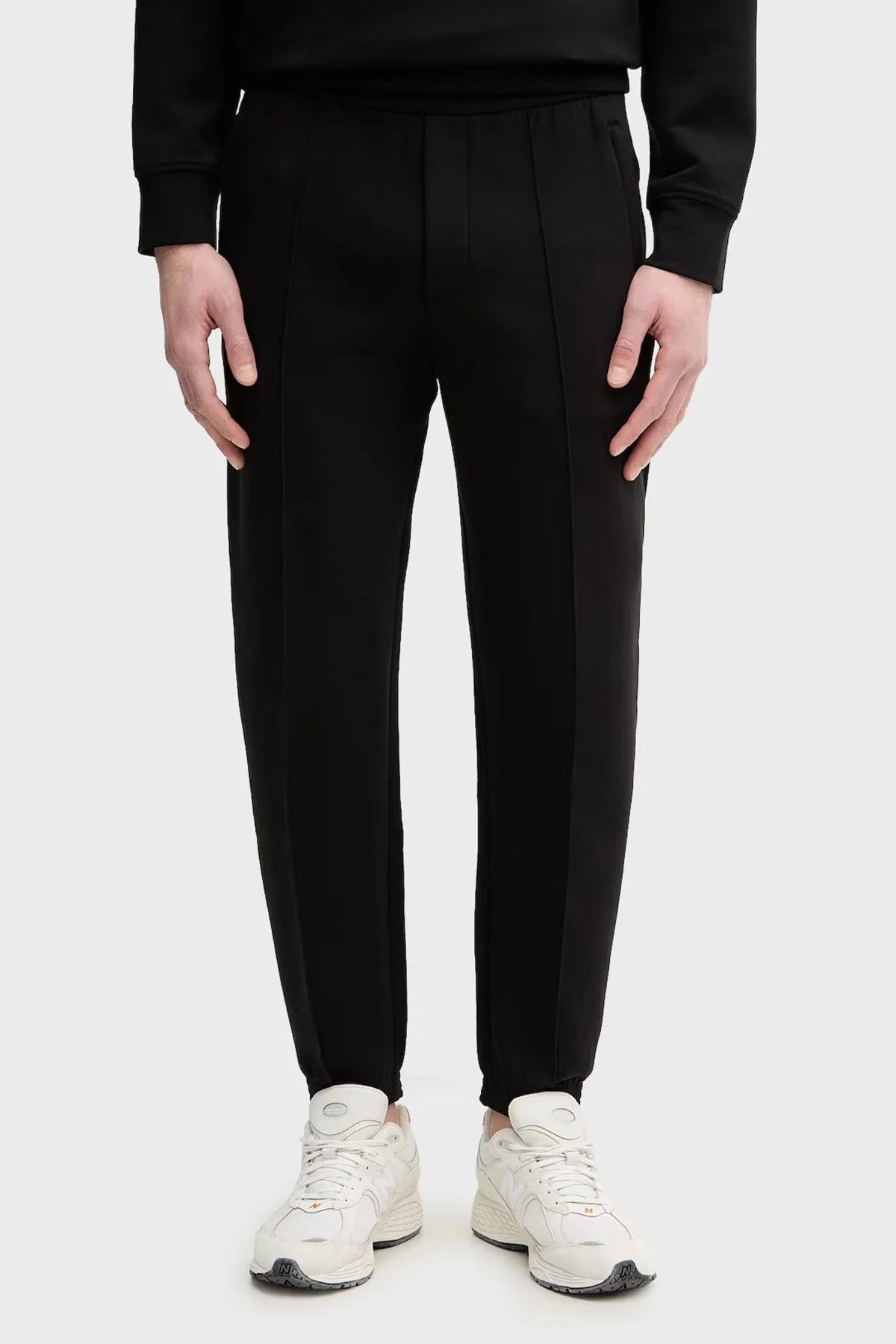 Emporio Armani Pamuklu Regular Fit Logolu Yüksek Bel Erkek Pantolon EM004542 AF10013 UC001 SİYAH - 1