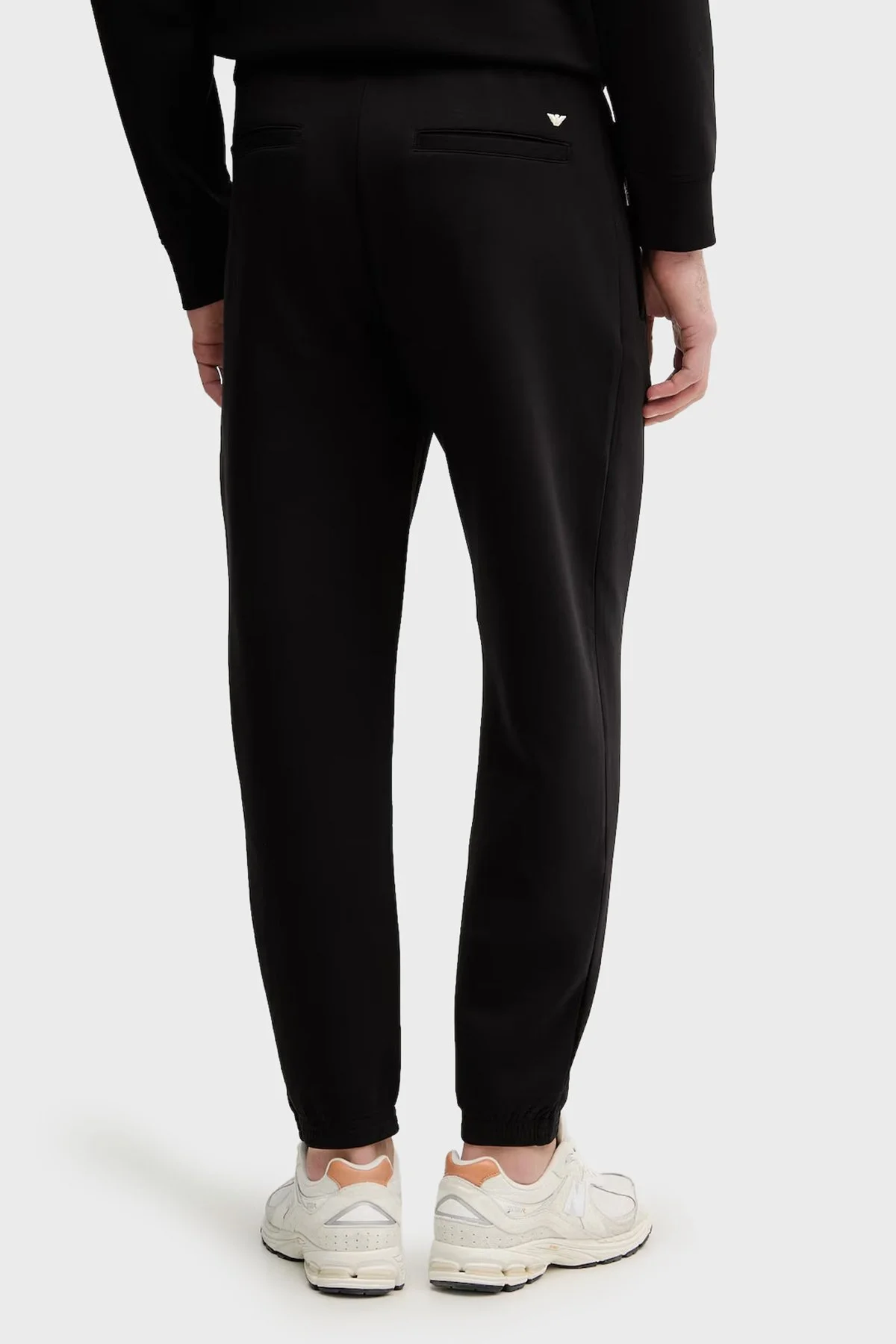 Emporio Armani Pamuklu Regular Fit Logolu Yüksek Bel Erkek Pantolon EM004542 AF10013 UC001 SİYAH - 3