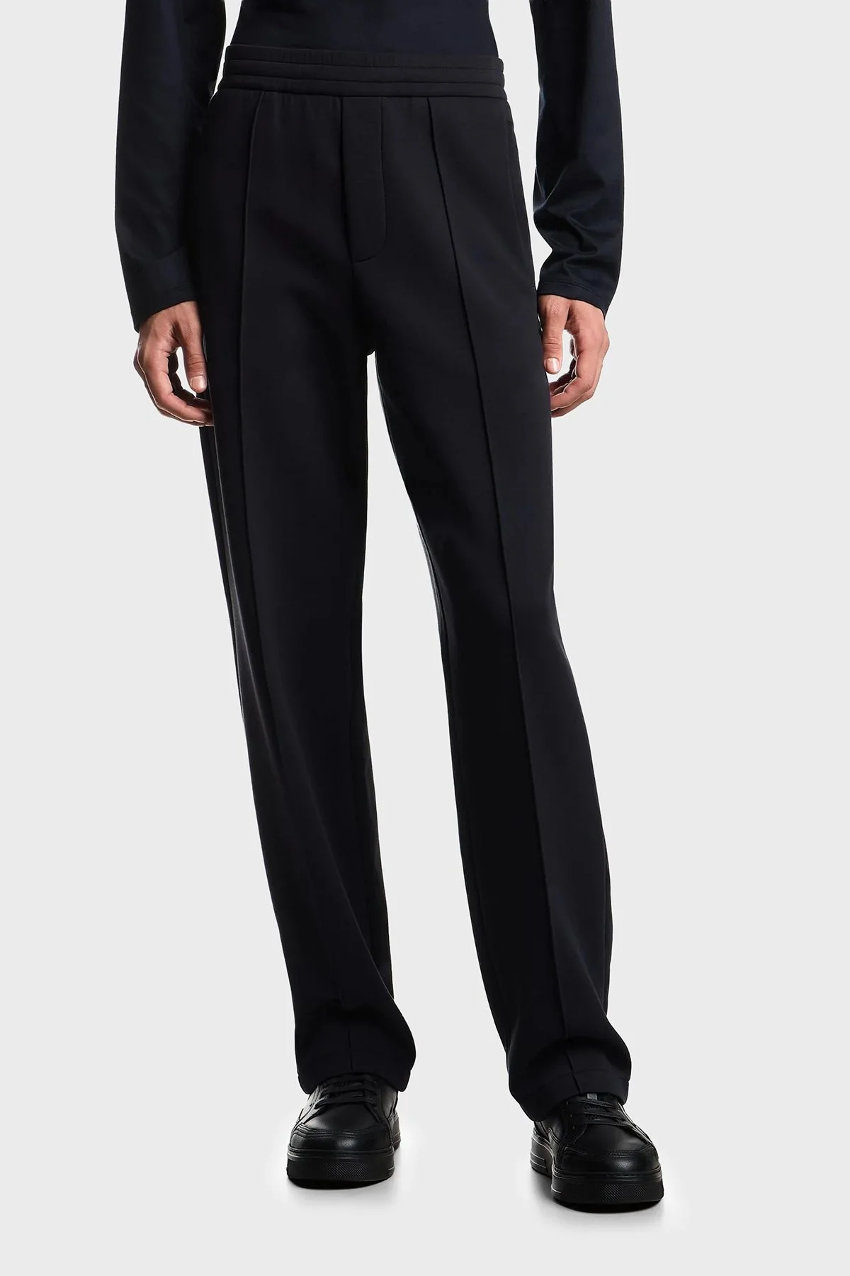 Emporio Armani Pamuklu Regular Fit Normal Bel Düz Paça Çimalı Erkek Pantolon EM004543 AF10013 UB118 LACİVERT - 1