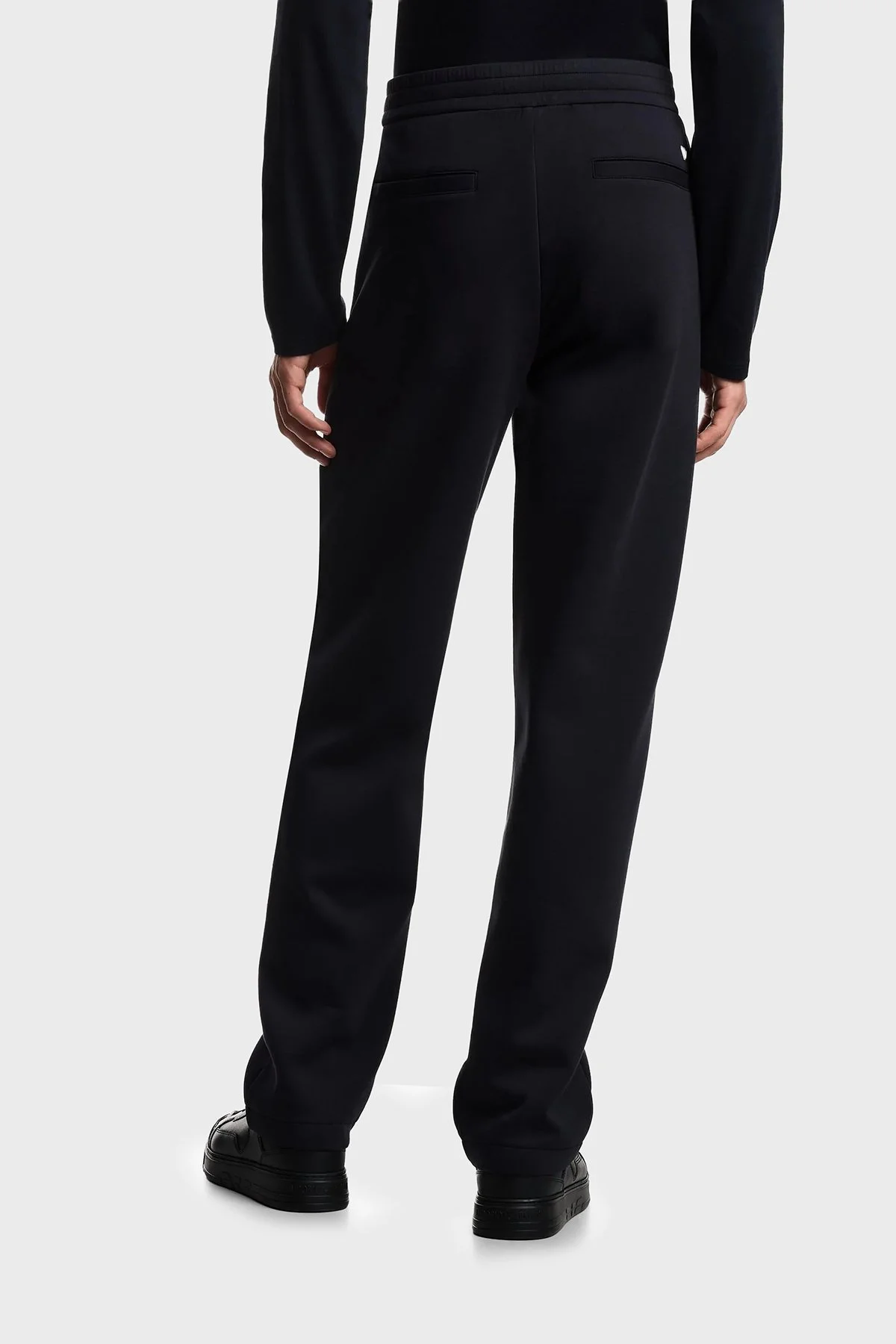 Emporio Armani Pamuklu Regular Fit Normal Bel Düz Paça Çimalı Erkek Pantolon EM004543 AF10013 UB118 LACİVERT - 3