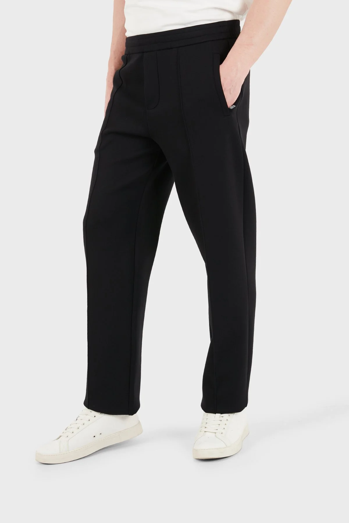 Emporio Armani Pamuklu Regular Fit Normal Bel Düz Paça Erkek Pantolon EM004543 AF10013 UC001 SİYAH - 5