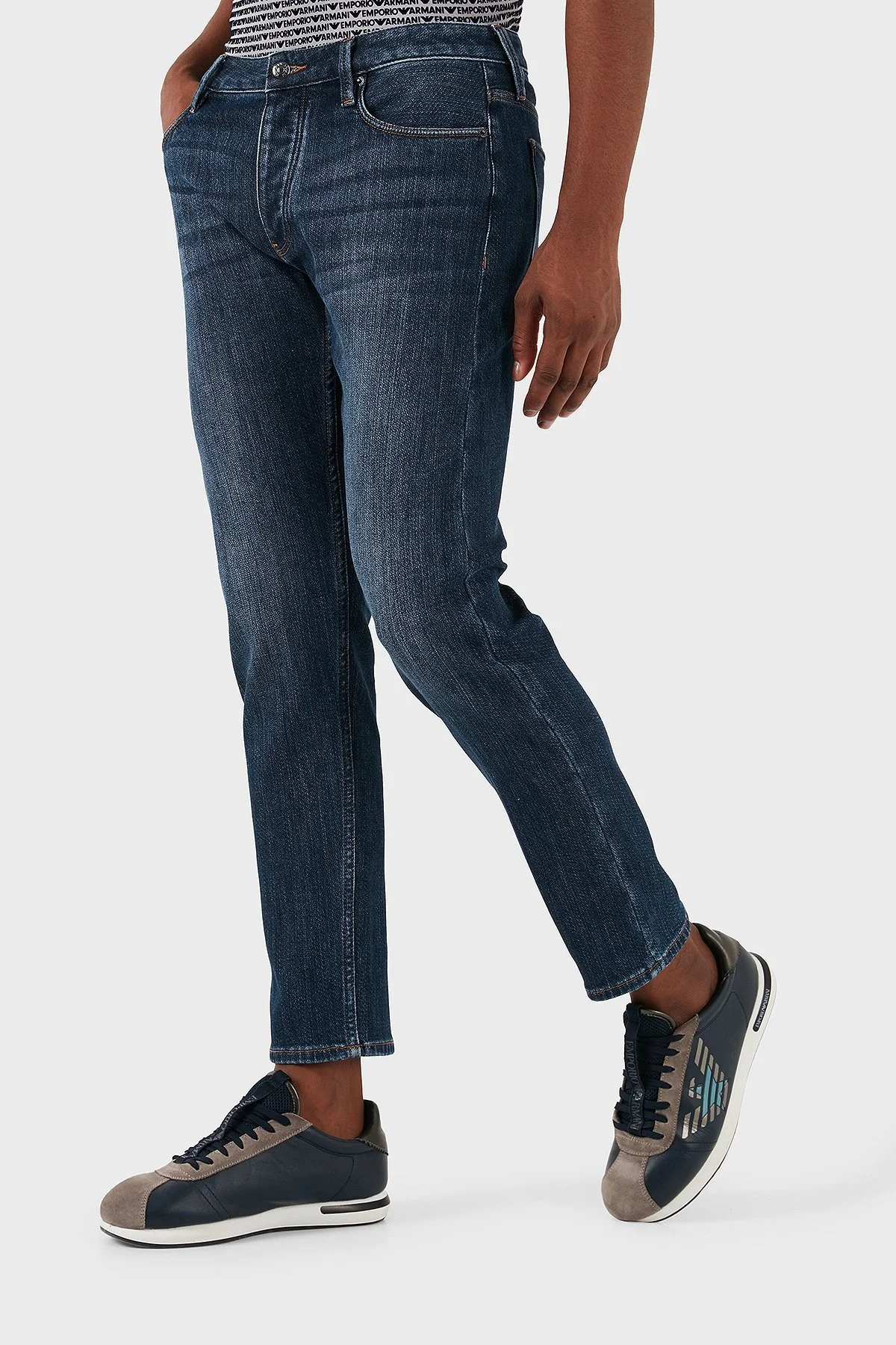 Emporio Armani Pamuklu Regular Fit Normal Bel Jeans Erkek Kot Pantolon 6D1J75 1DRPZ 0942 LACİVERT - 2