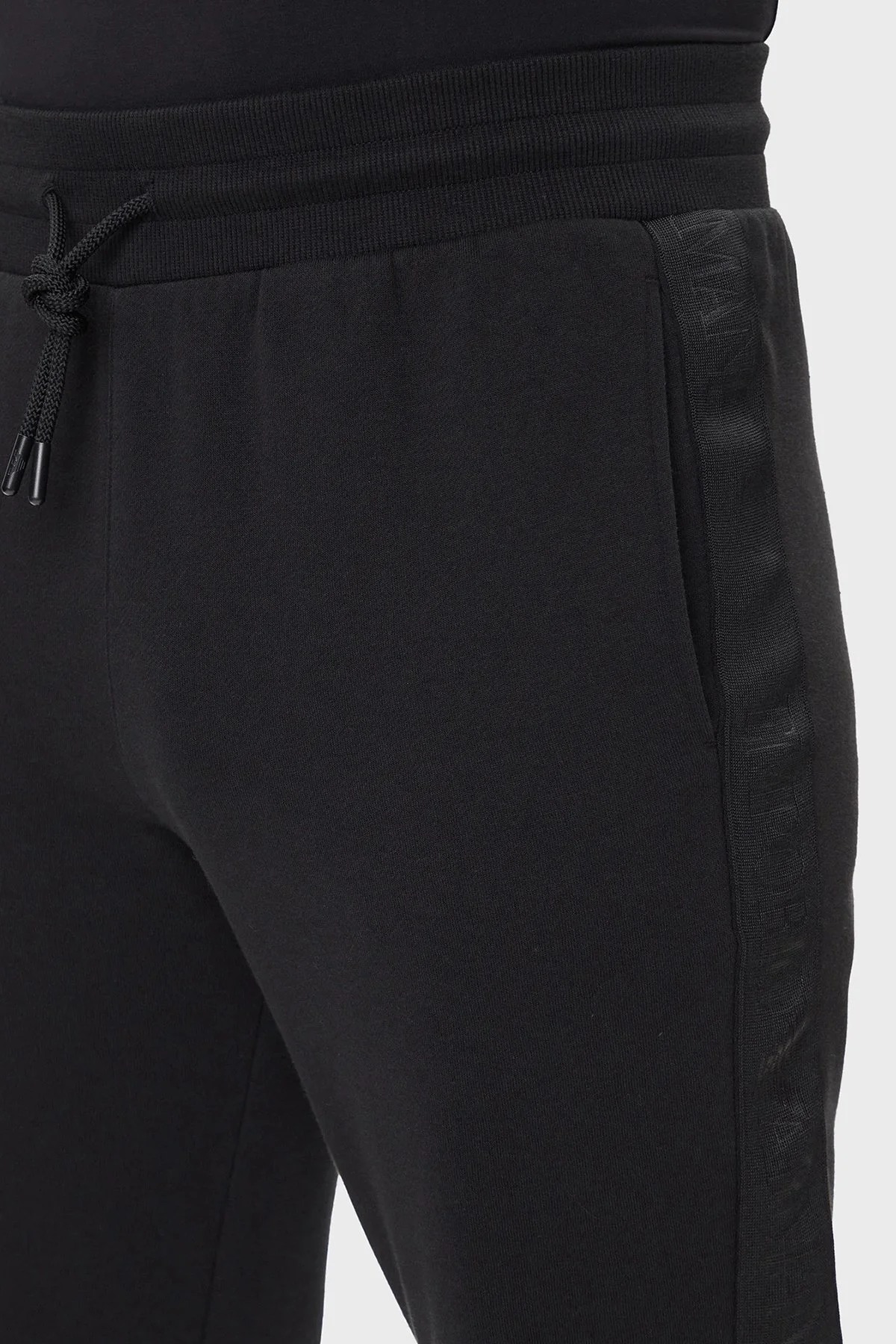 Emporio Armani Pamuklu Regular Fit Normal Bel Jogger Erkek Pantolon EM000500 AF14976 UC001 SİYAH - 4