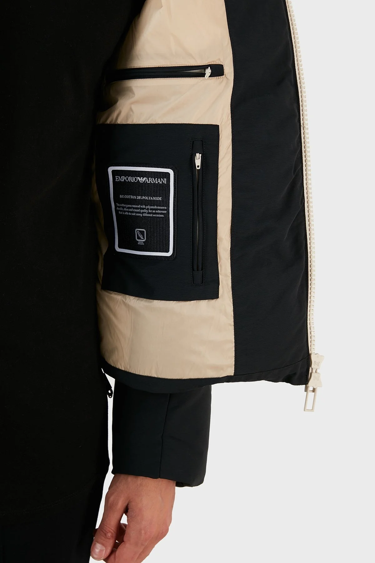 Emporio Armani Pamuklu Regular Fit Ördek Tüyü Dolgulu Şişme Erkek Mont 6L1BL7 1NKZZ 0920 LACİVERT - 5